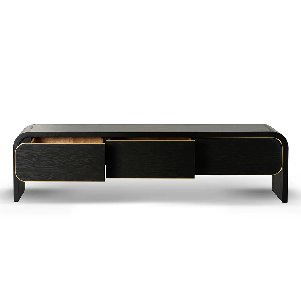 CTV8526-VA 2m TV Entertainment Unit - Textured Espresso Black - Image 4