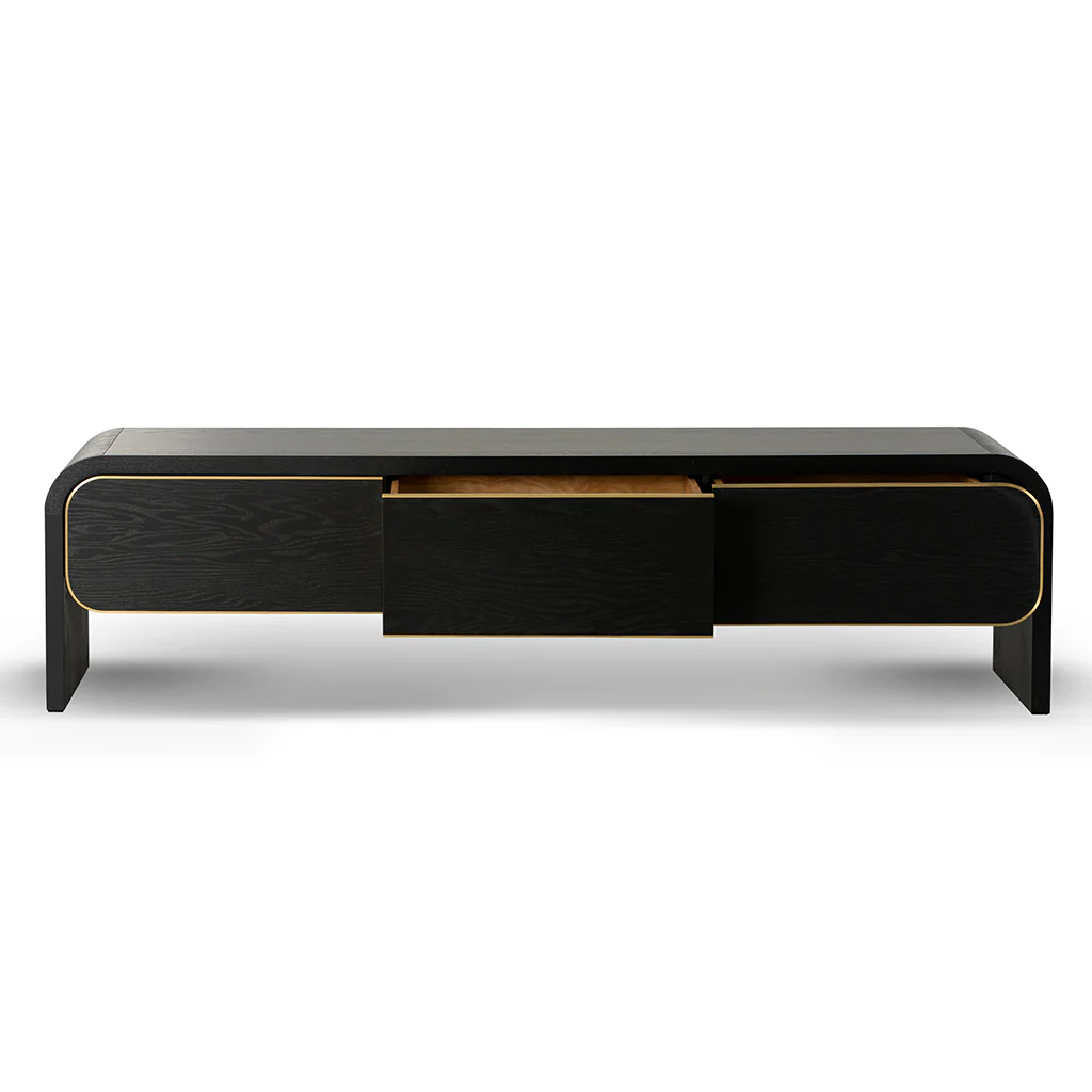 CTV8526-VA 2m TV Entertainment Unit - Textured Espresso Black - Image 5