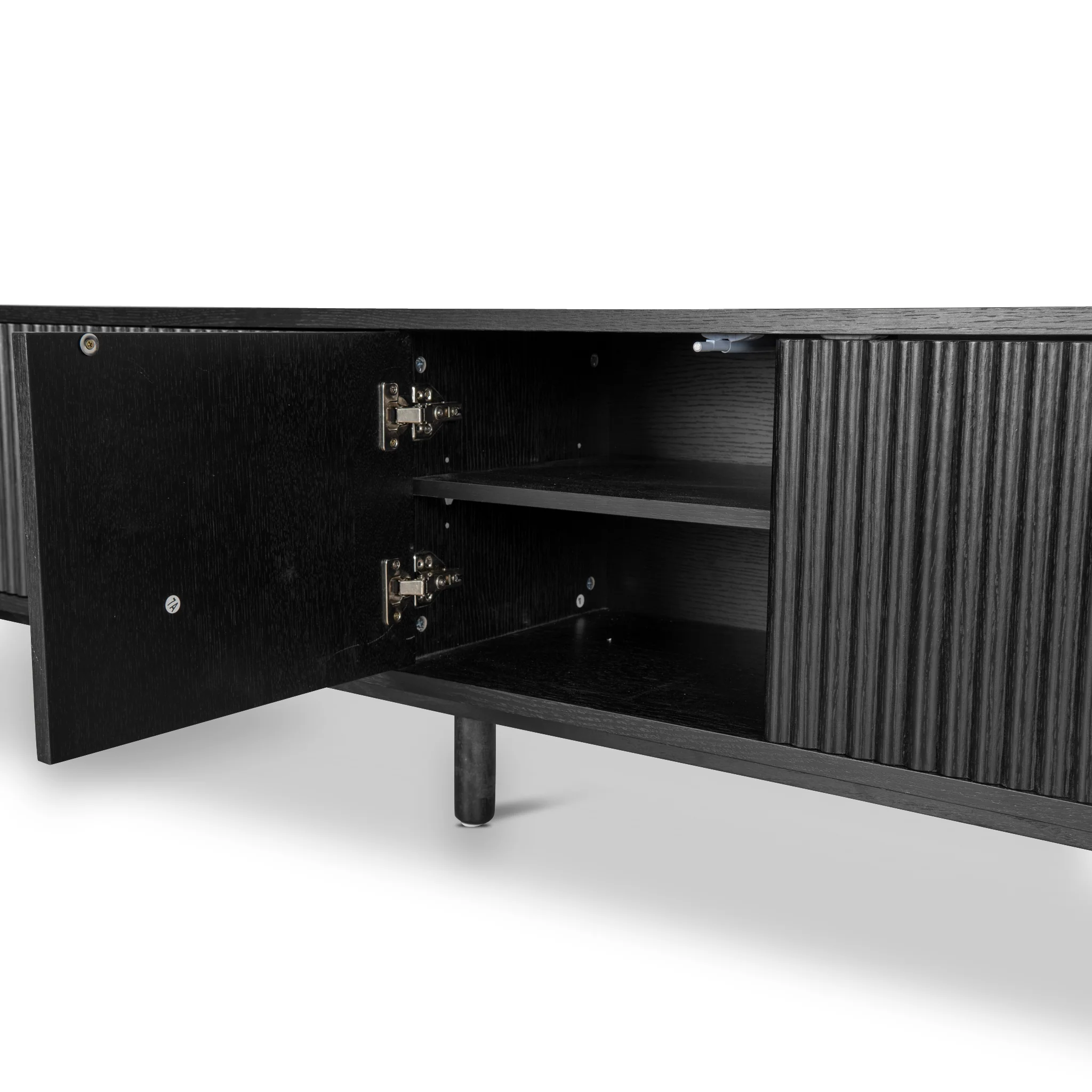 CTV8618-KD 2m TV Entertainment Unit - Full Black - Image 15