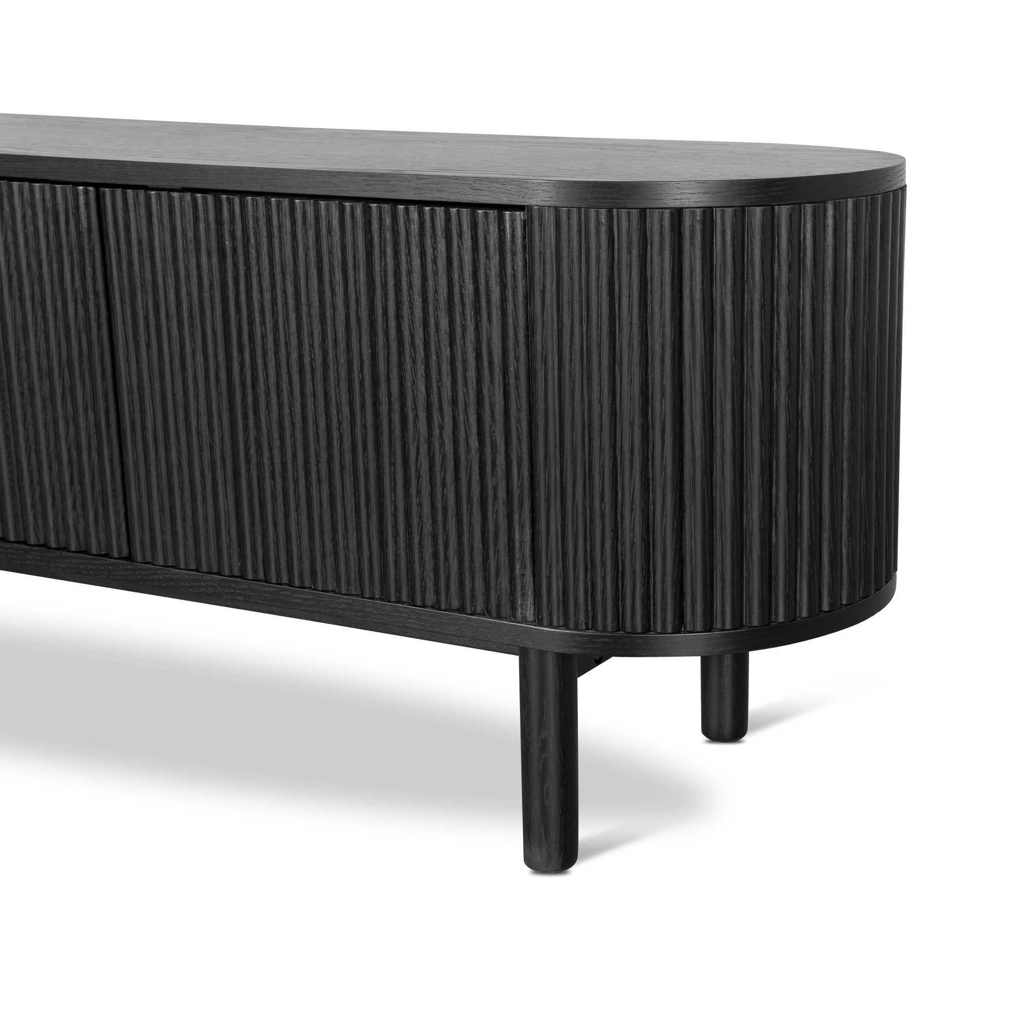 CTV8618-KD 2m TV Entertainment Unit - Full Black - Image 8