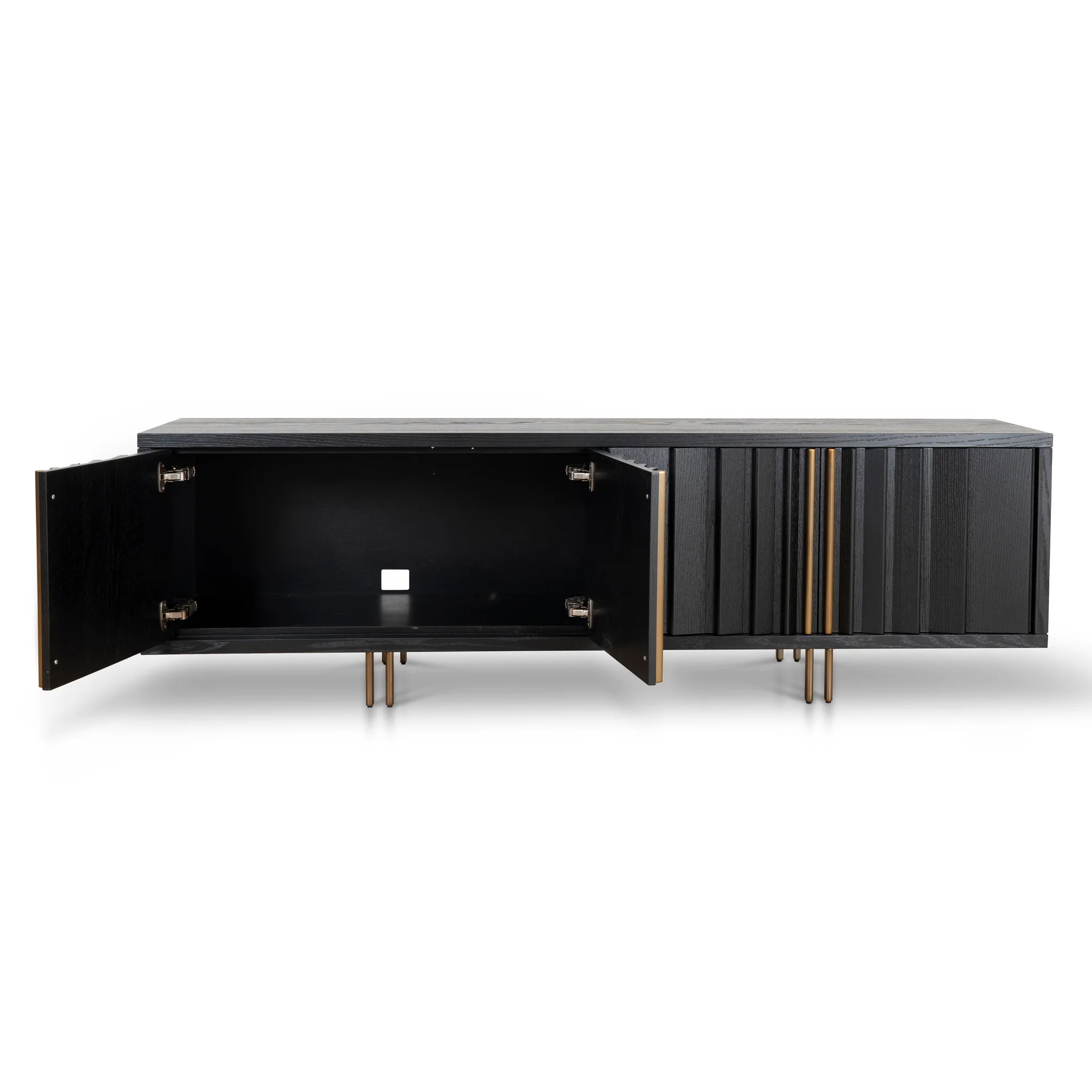 CTV8700-VA 2m TV Entertainment Unit - Textured Espresso Black - Image 12
