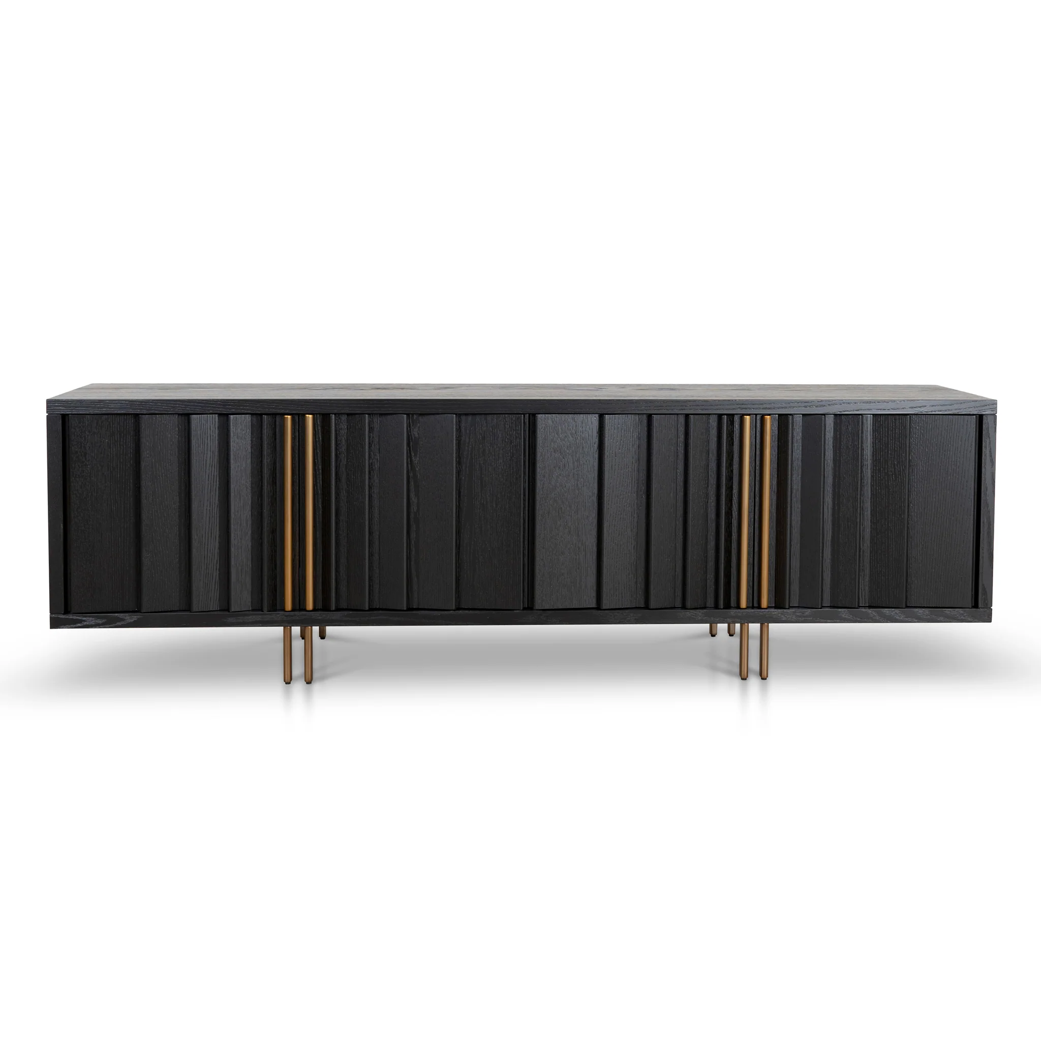 CTV8700-VA 2m TV Entertainment Unit - Textured Espresso Black - Image 2