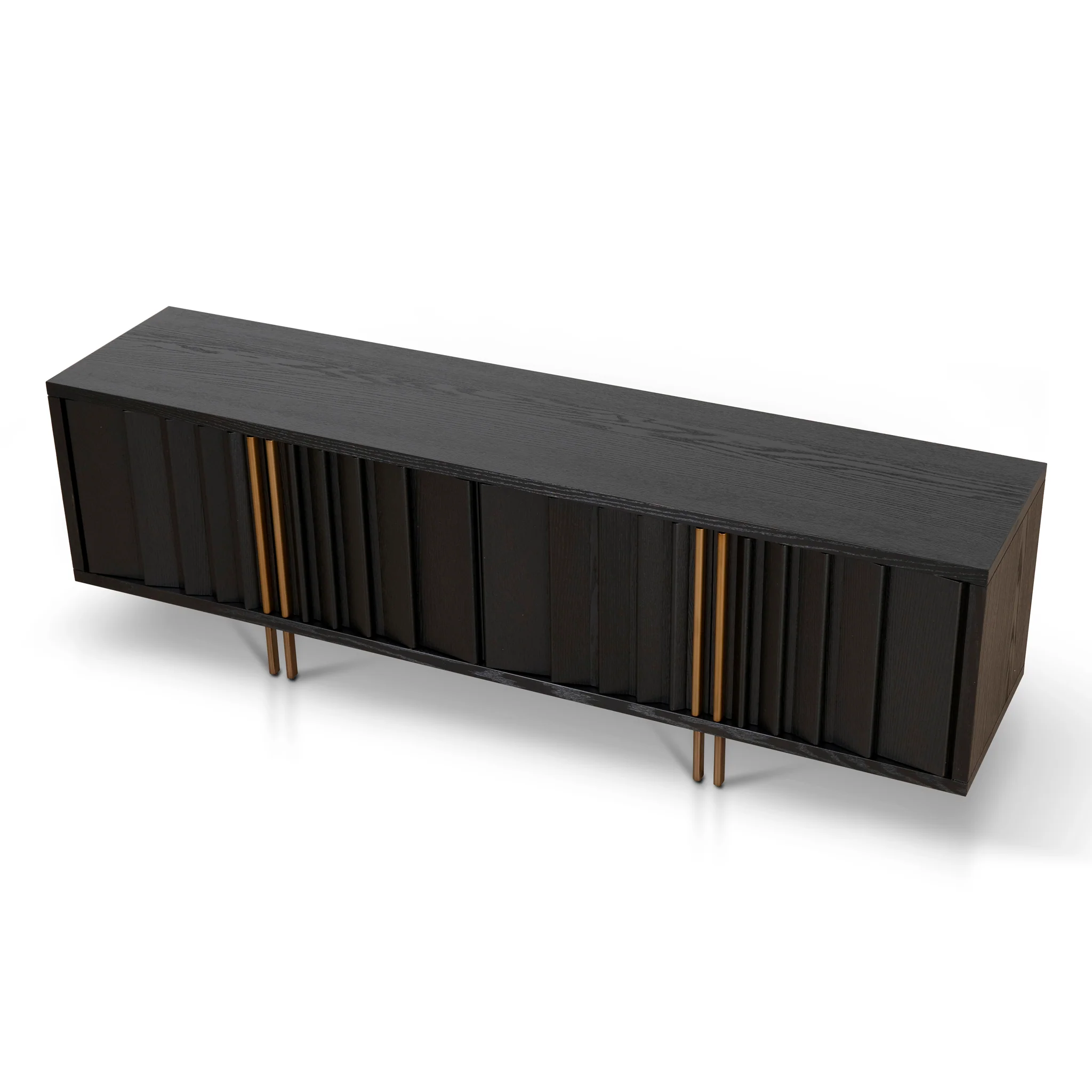 CTV8700-VA 2m TV Entertainment Unit - Textured Espresso Black - Image 3