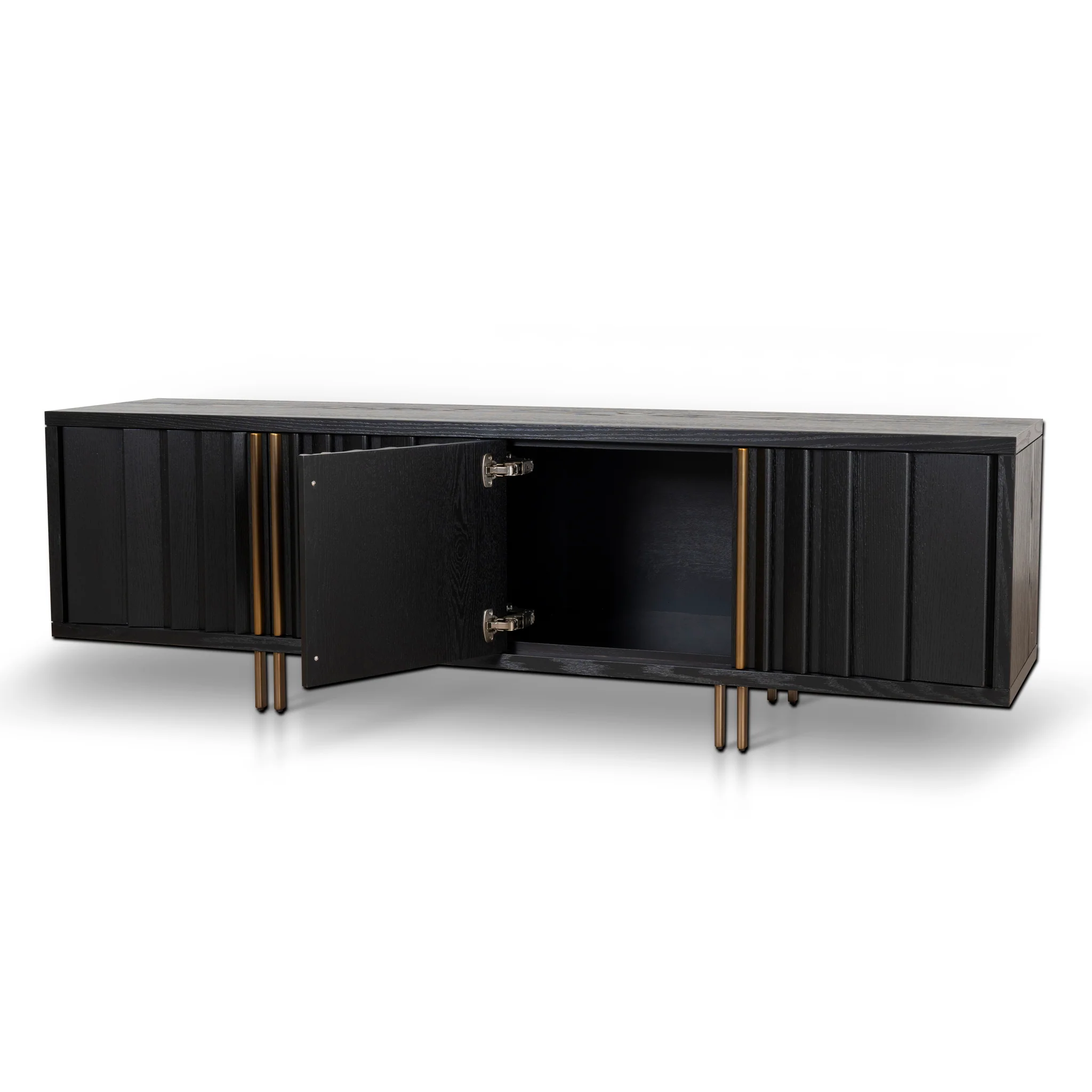 CTV8700-VA 2m TV Entertainment Unit - Textured Espresso Black - Image 5