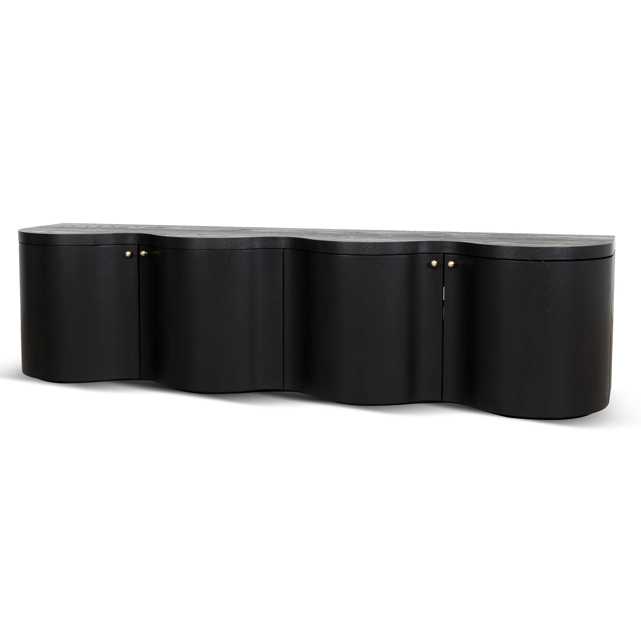 CTV8708-VA 2.15m TV Entertainment Unit - Textured Espresso Black - Image 2