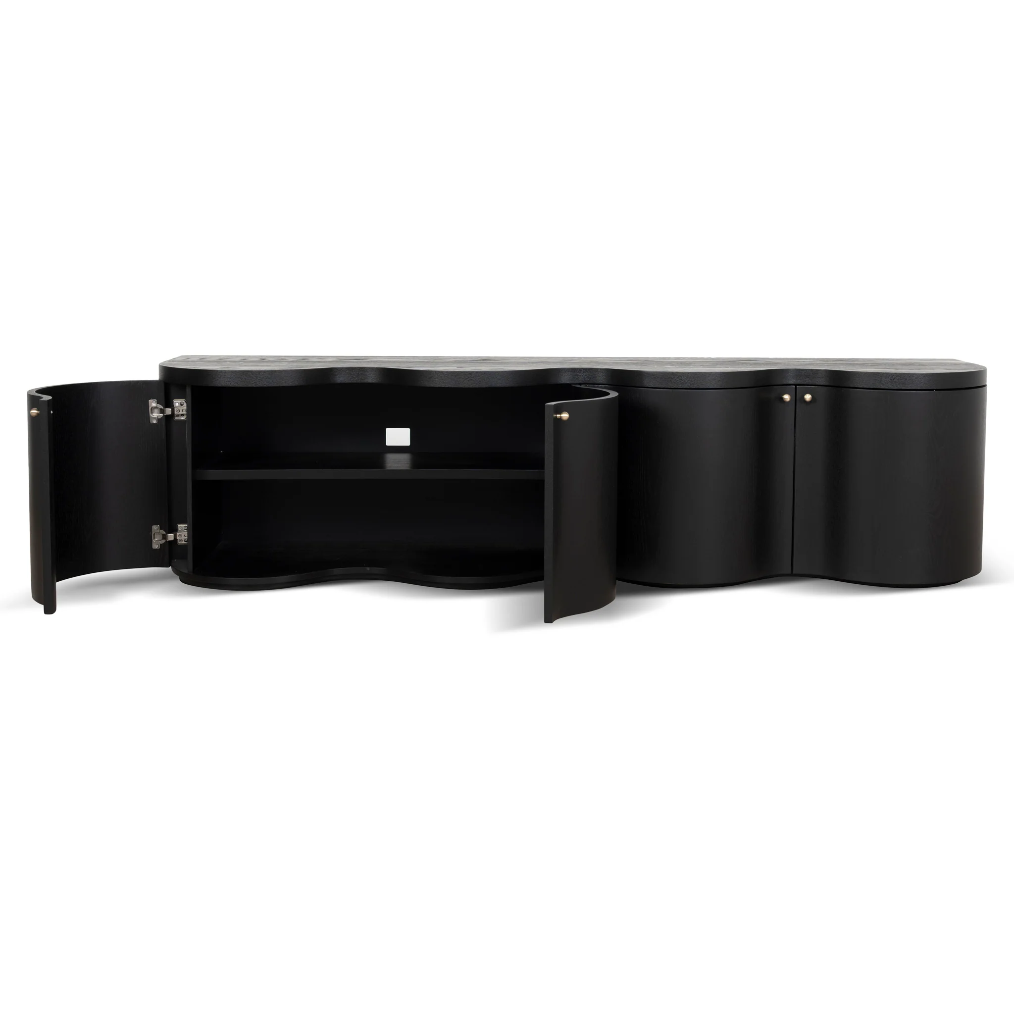 CTV8708-VA 2.15m TV Entertainment Unit - Textured Espresso Black - Image 7