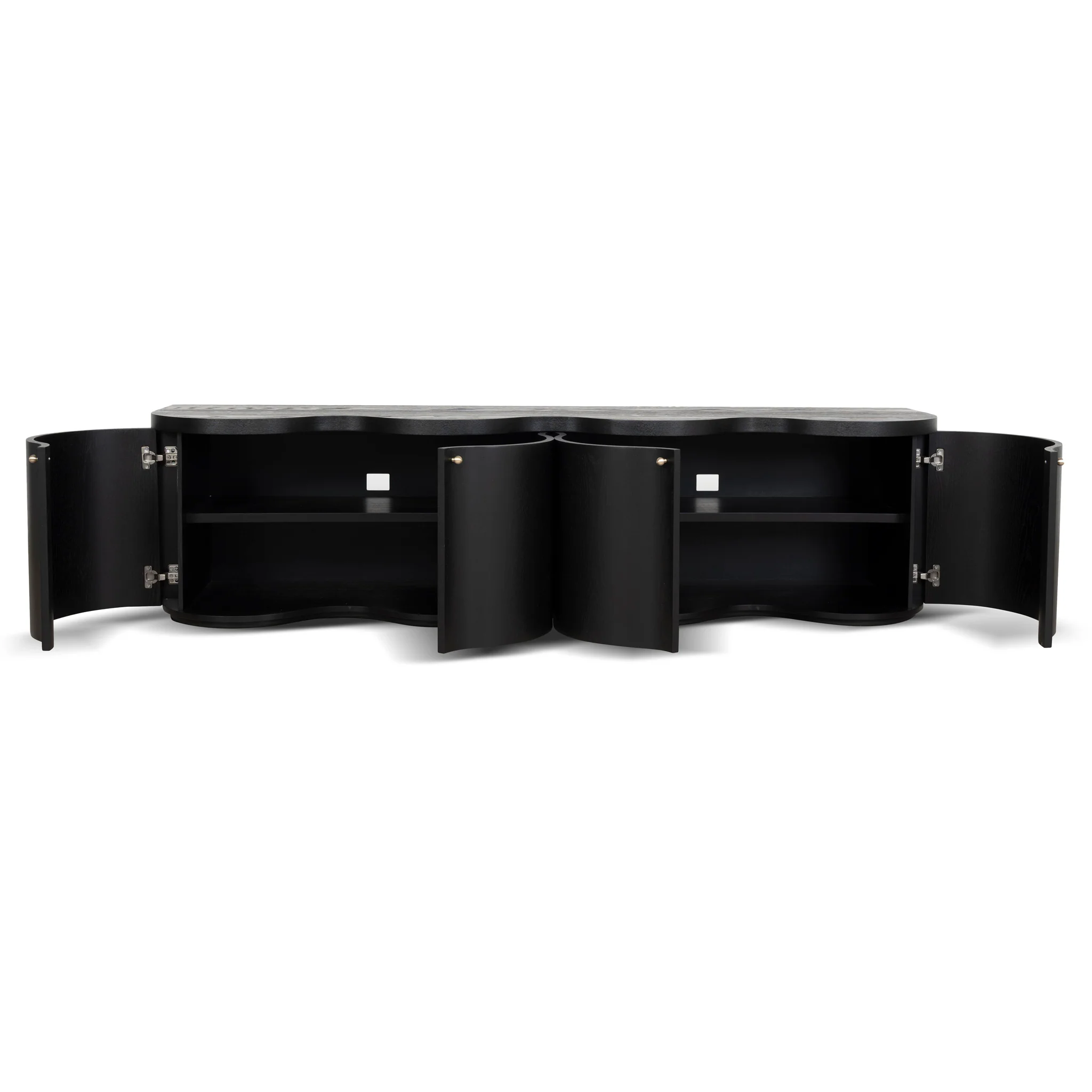 CTV8708-VA 2.15m TV Entertainment Unit - Textured Espresso Black - Image 8