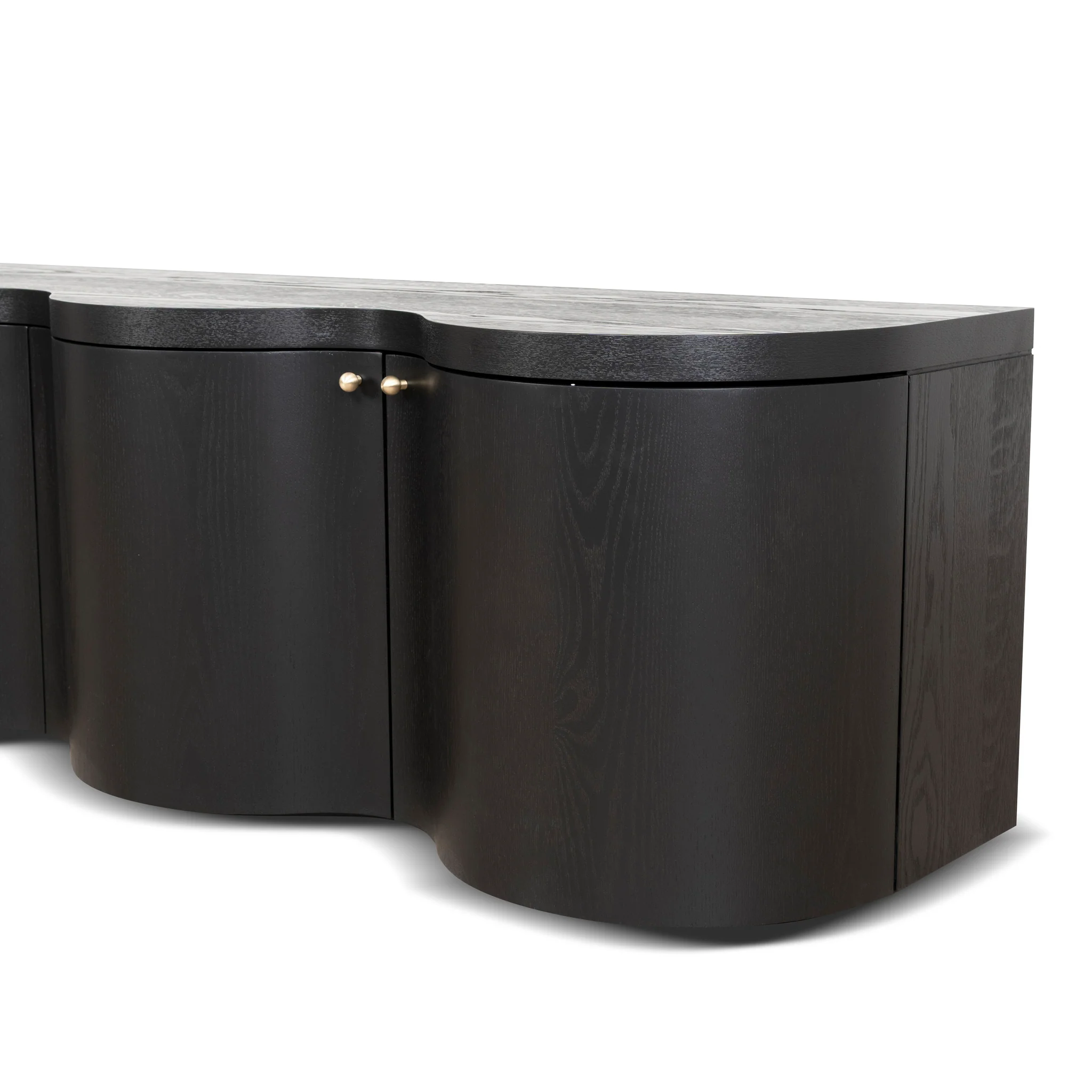 CTV8708-VA 2.15m TV Entertainment Unit - Textured Espresso Black - Image 9