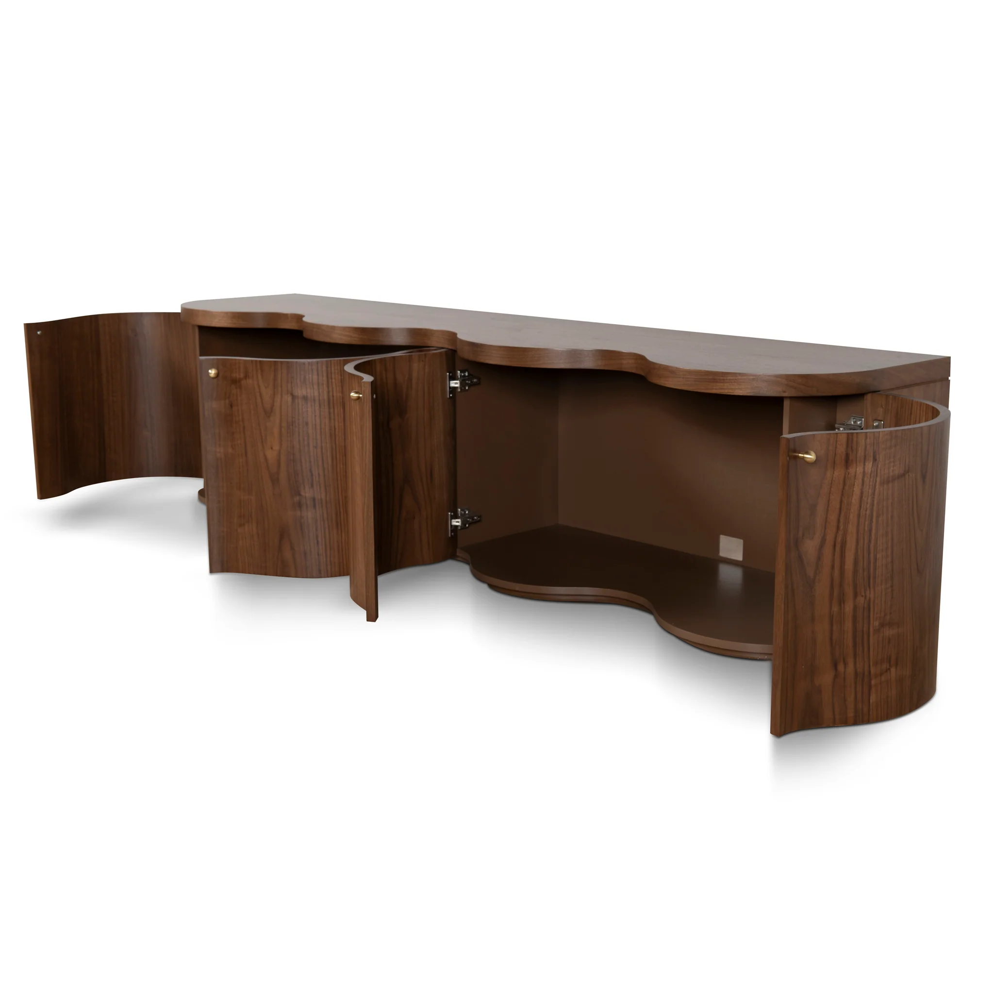 CTV8709-VA 2.15m TV Entertainment Unit - Light Walnut - Image 12