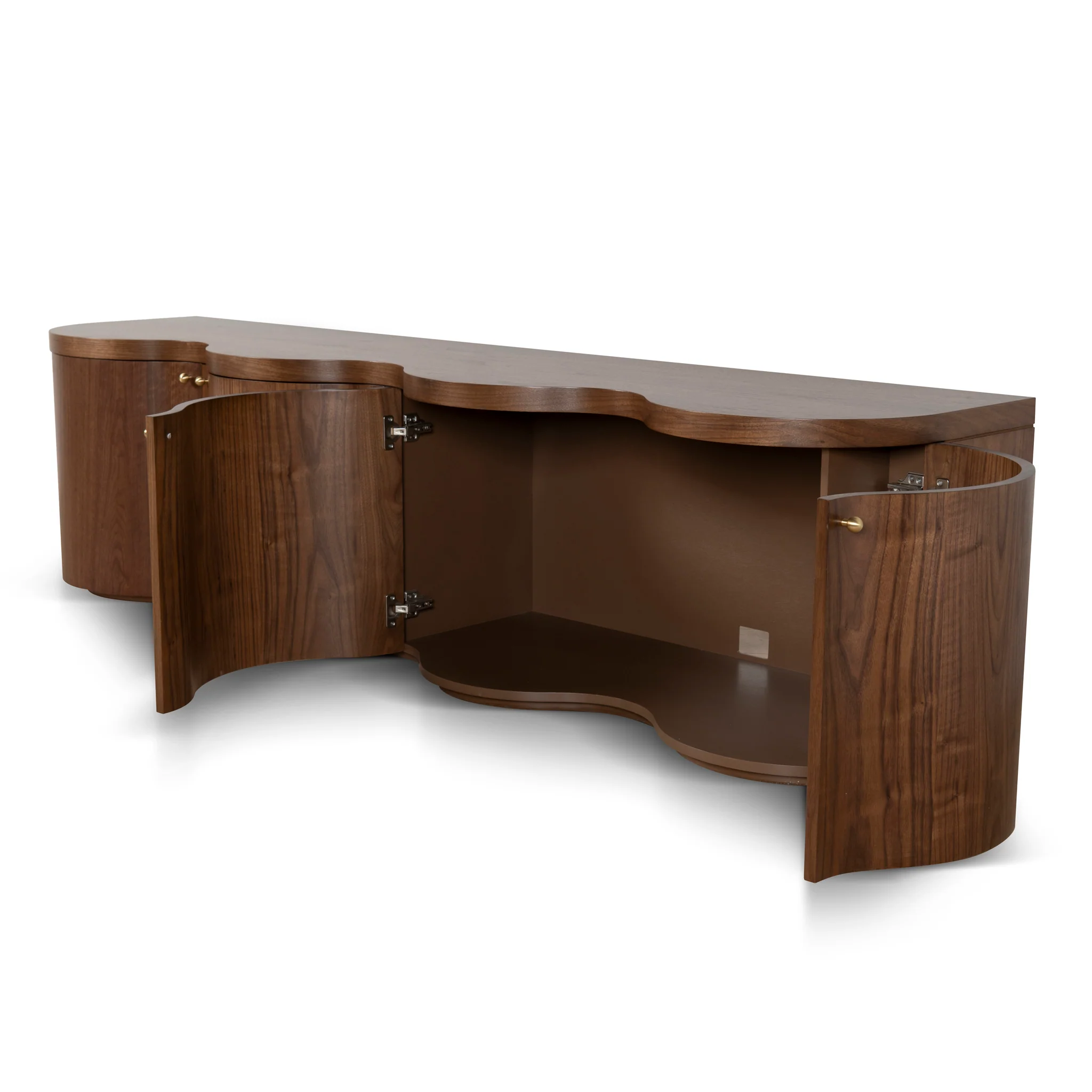CTV8709-VA 2.15m TV Entertainment Unit - Light Walnut - Image 13
