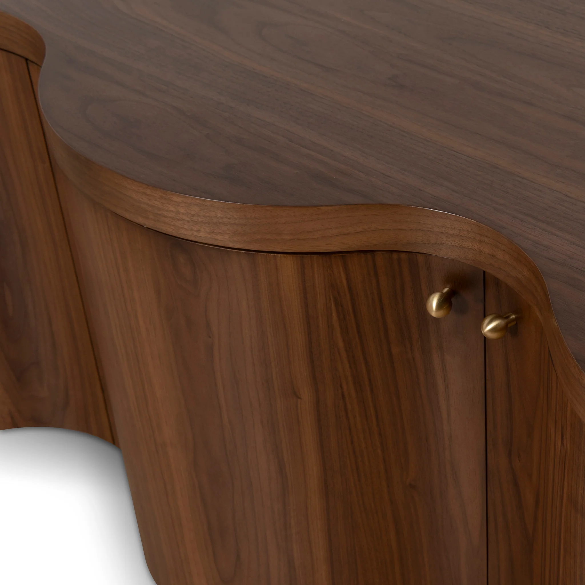CTV8709-VA 2.15m TV Entertainment Unit - Light Walnut - Image 14
