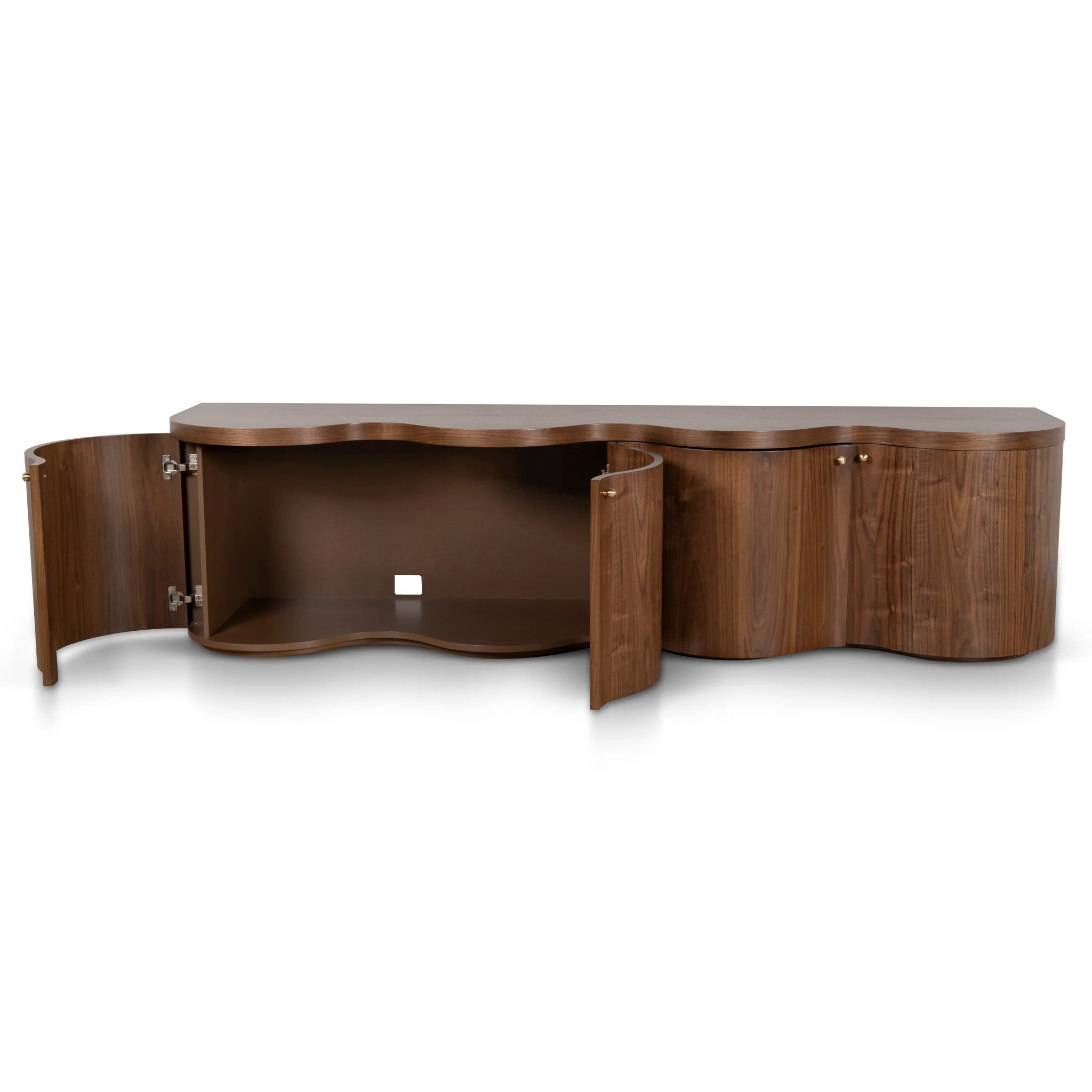 CTV8709-VA 2.15m TV Entertainment Unit - Light Walnut - Image 4