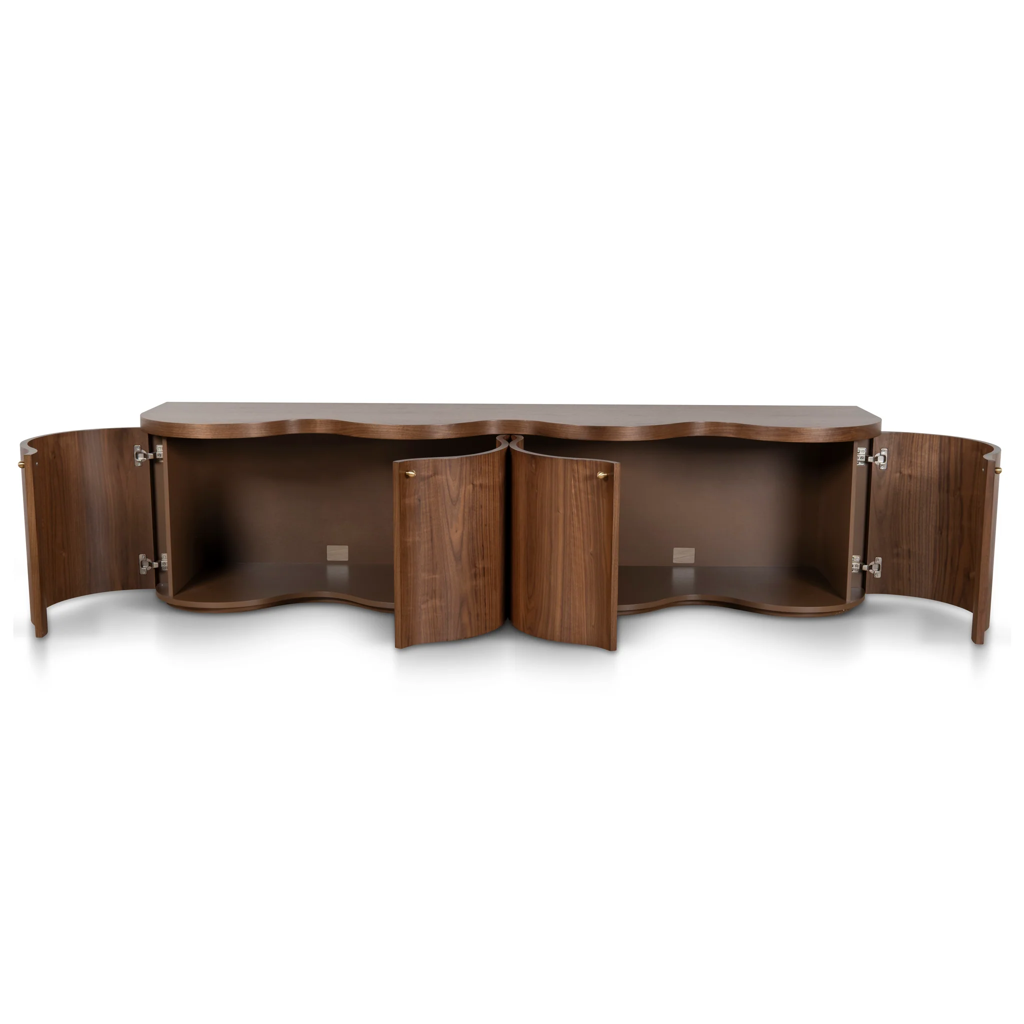 CTV8709-VA 2.15m TV Entertainment Unit - Light Walnut - Image 5
