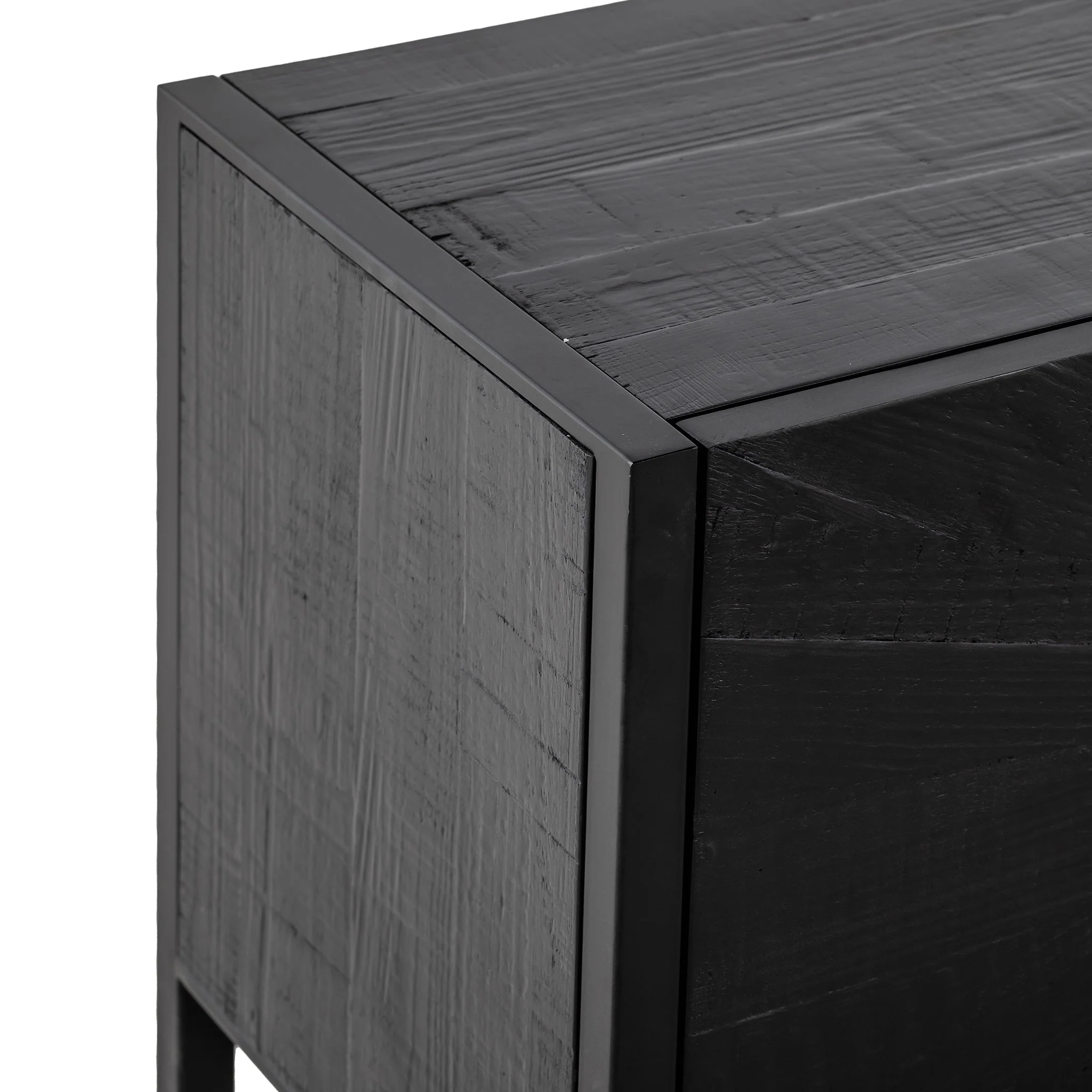 CTV8952-NI 2.1m Wooden TV Entertainment Unit - Black - Image 4