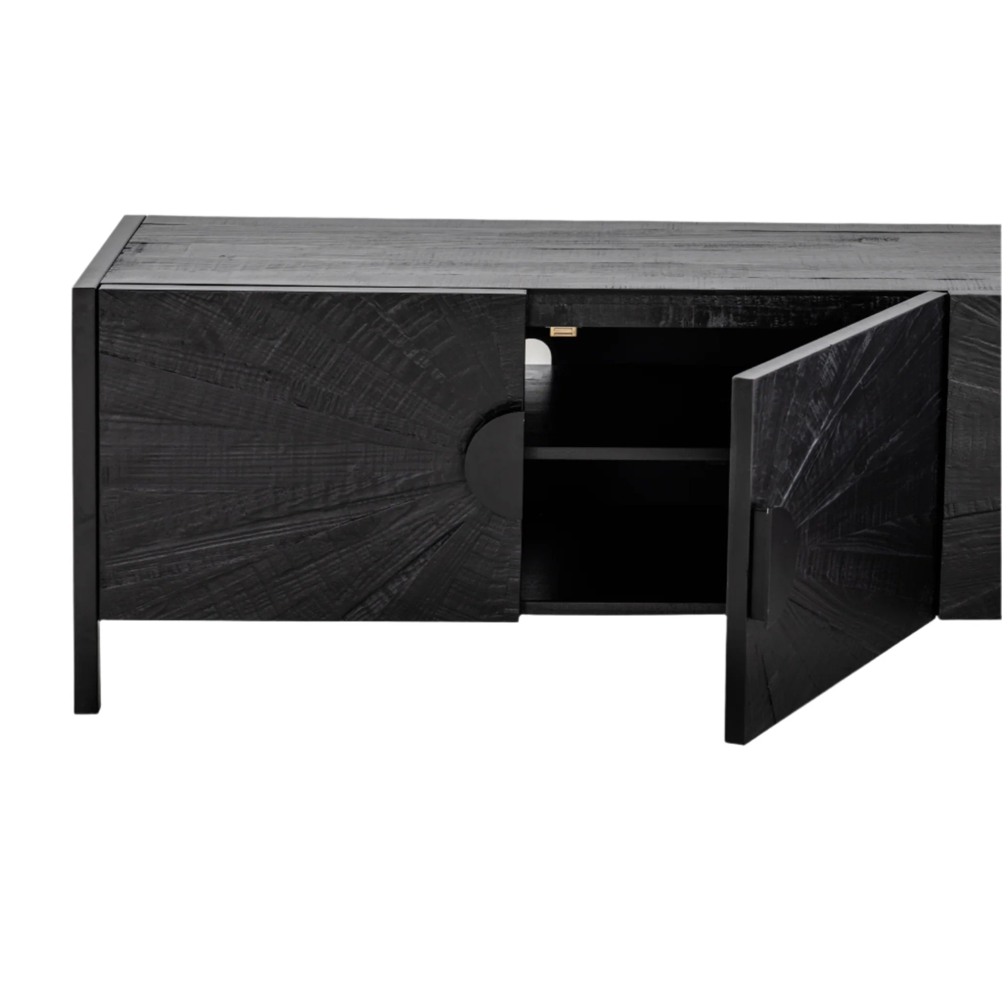 CTV8952-NI 2.1m Wooden TV Entertainment Unit - Black - Image 7