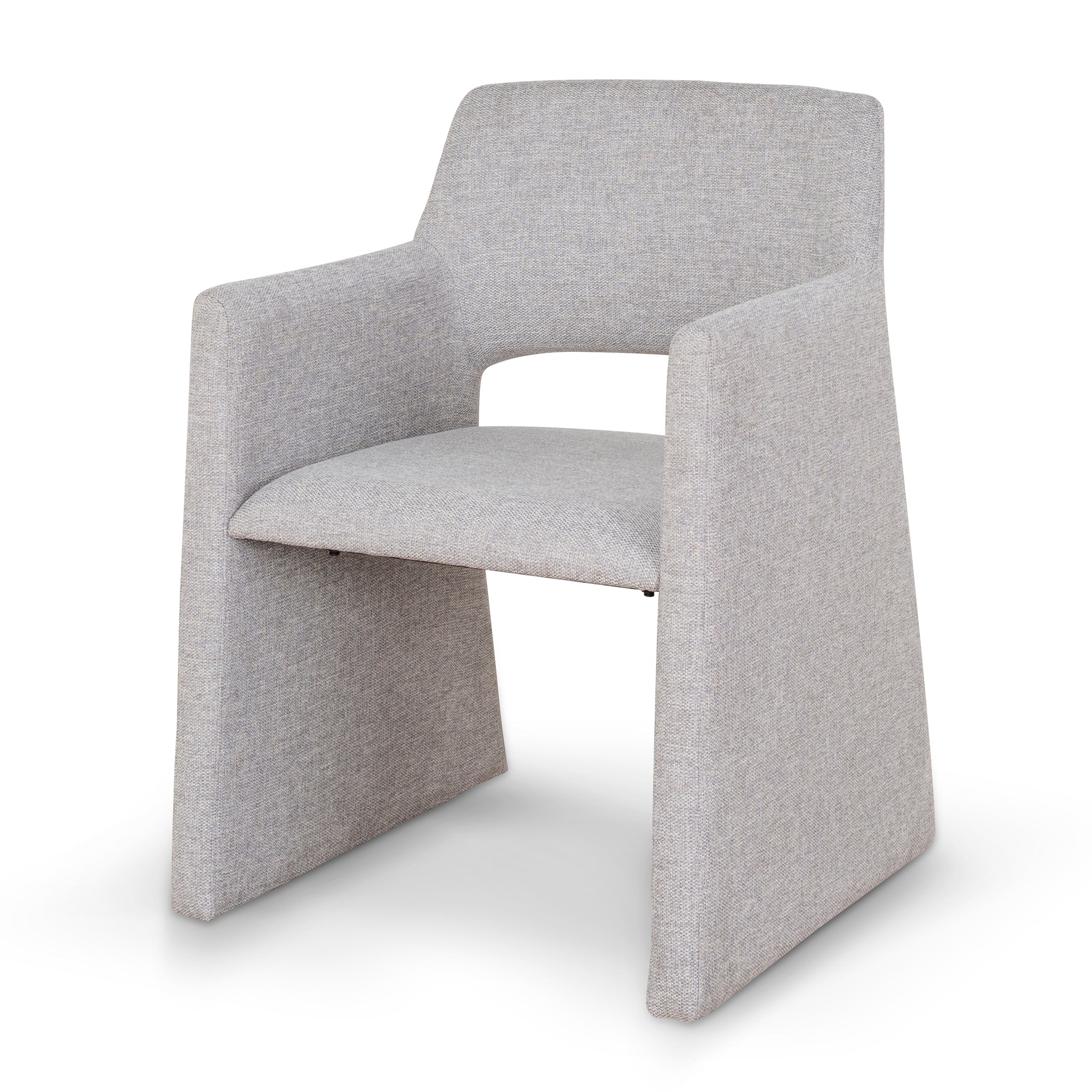 CDC10059-DWx2 Fabric Dining Chair - Spec Cloud Grey (Set of 2) - Image 2