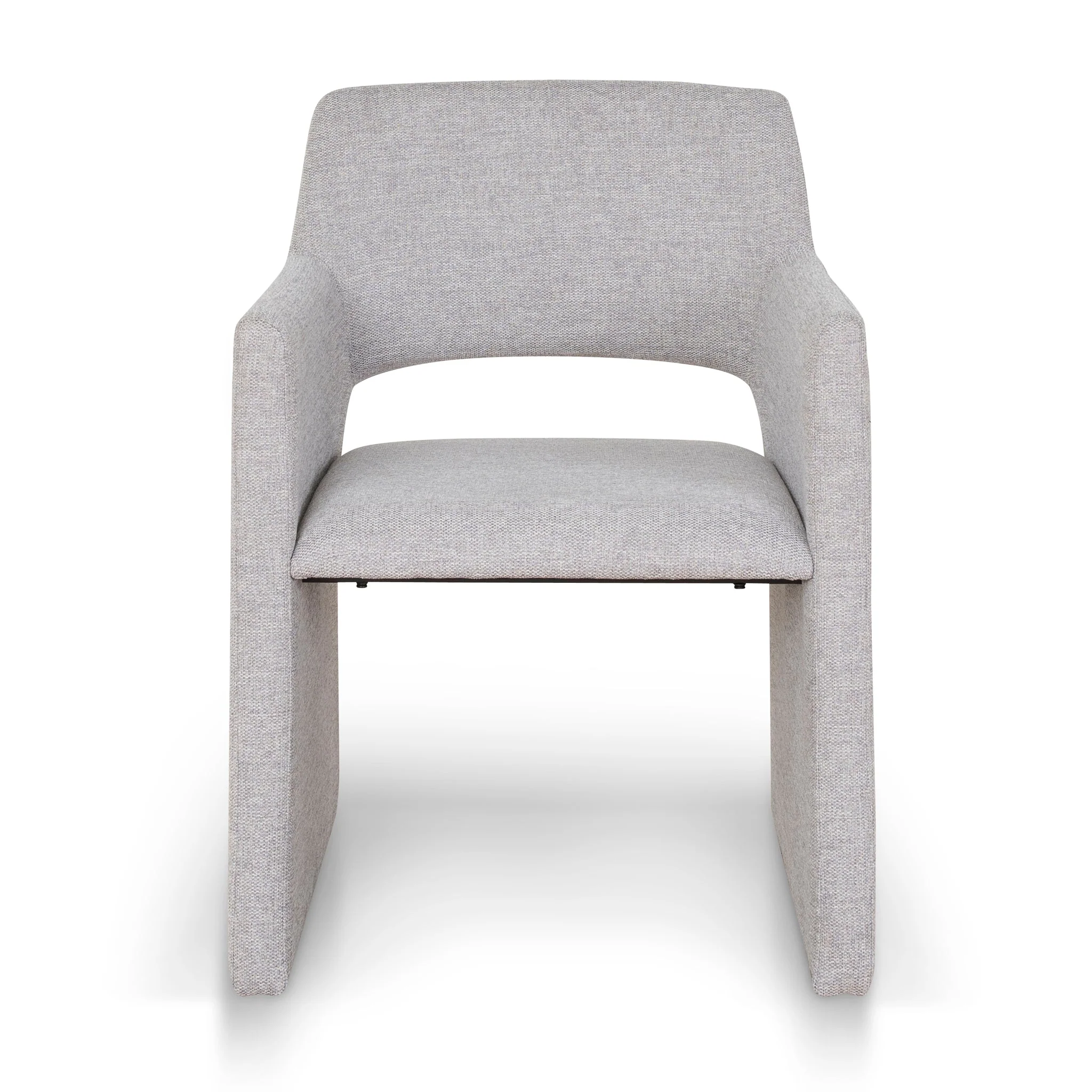 CDC10059-DWx2 Fabric Dining Chair - Spec Cloud Grey (Set of 2) - Image 3