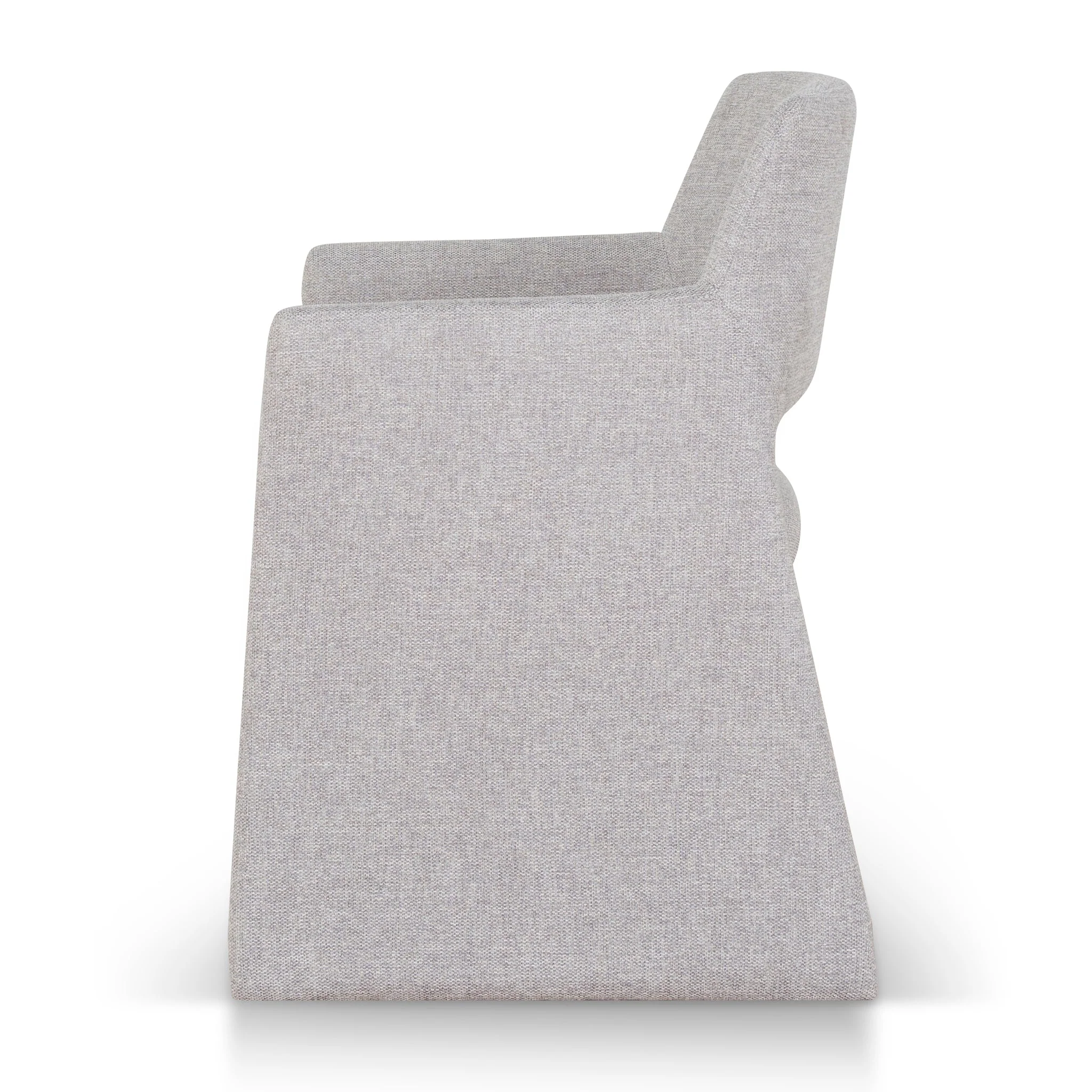 CDC10059-DWx2 Fabric Dining Chair - Spec Cloud Grey (Set of 2) - Image 4