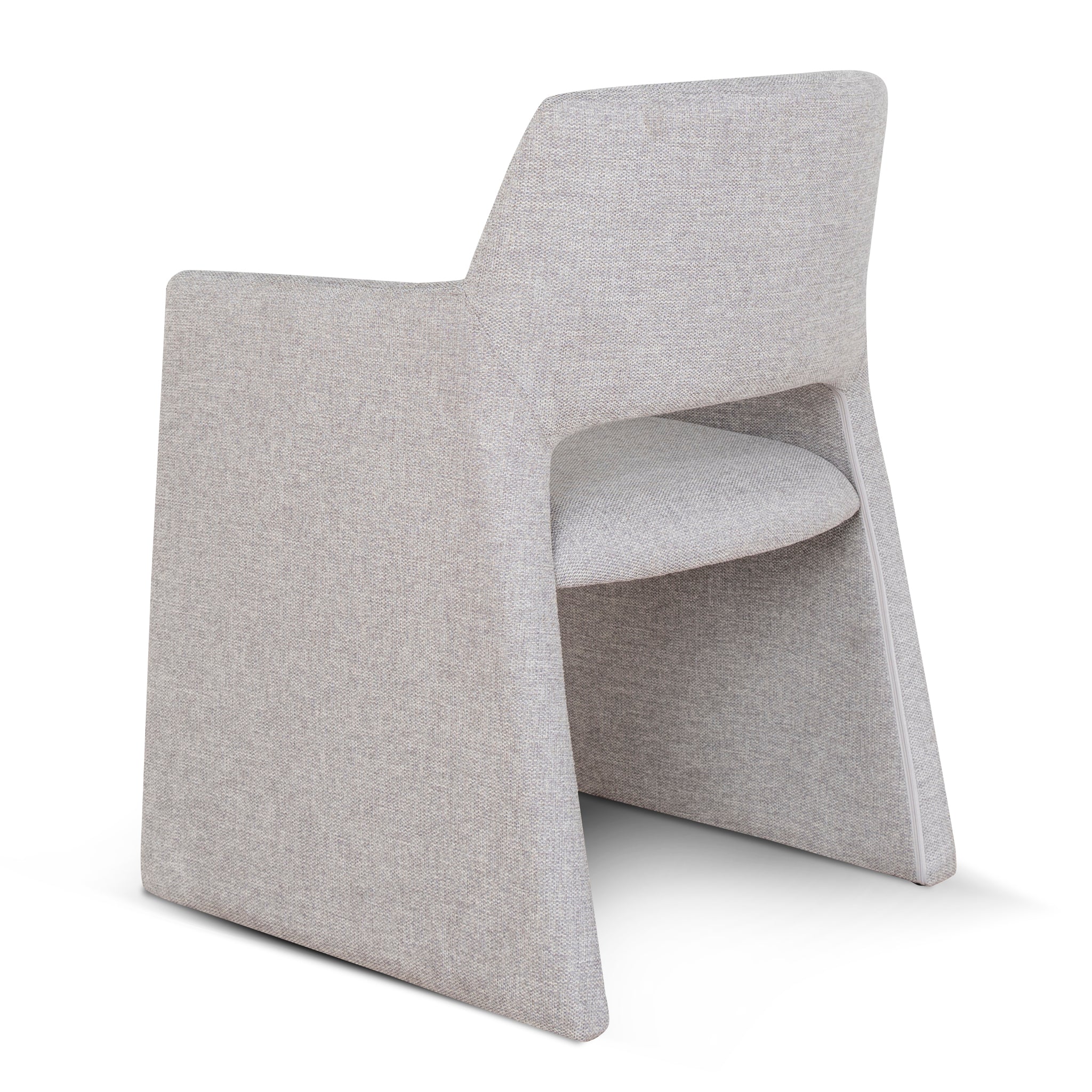 CDC10059-DWx2 Fabric Dining Chair - Spec Cloud Grey (Set of 2) - Image 5
