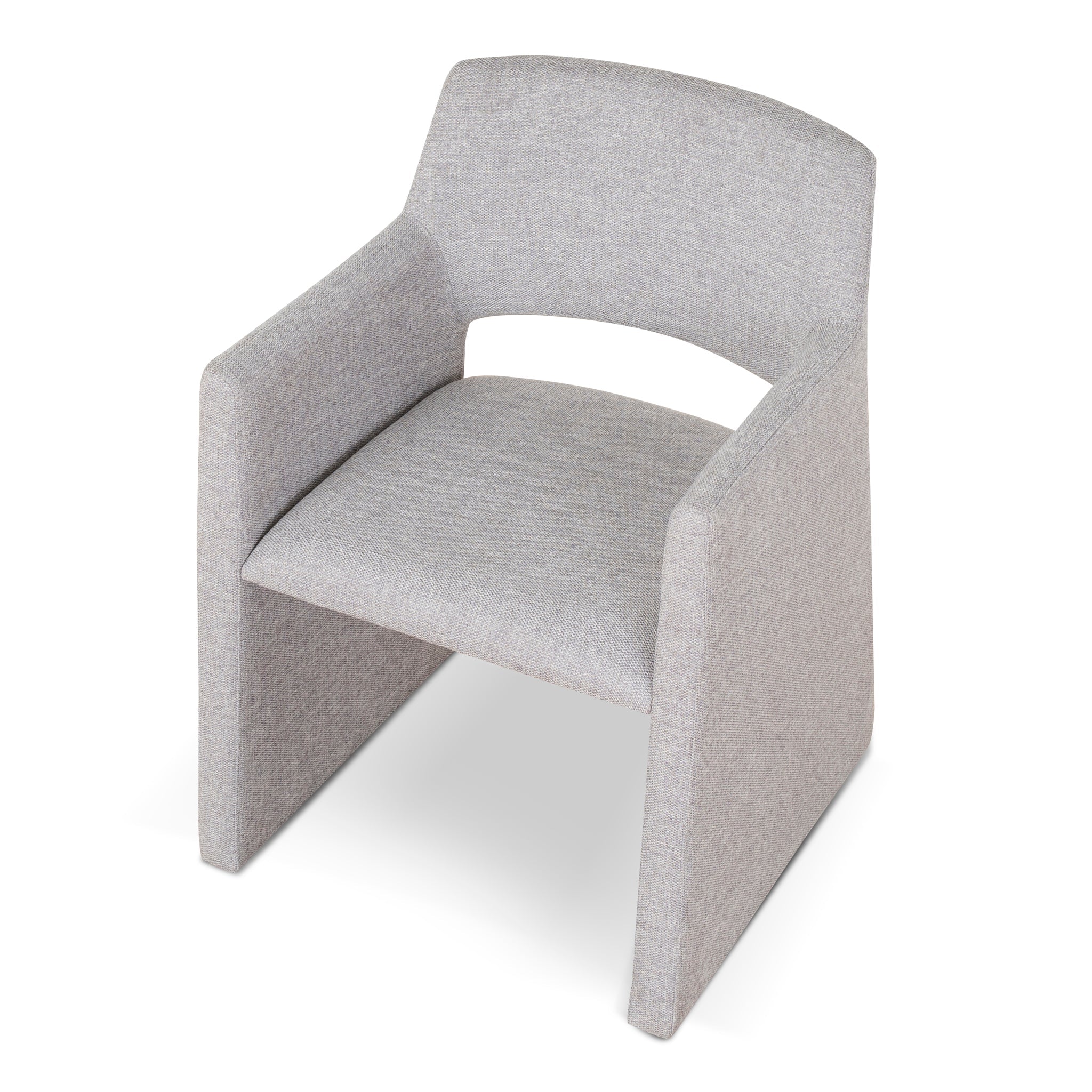 CDC10059-DWx2 Fabric Dining Chair - Spec Cloud Grey (Set of 2) - Image 7