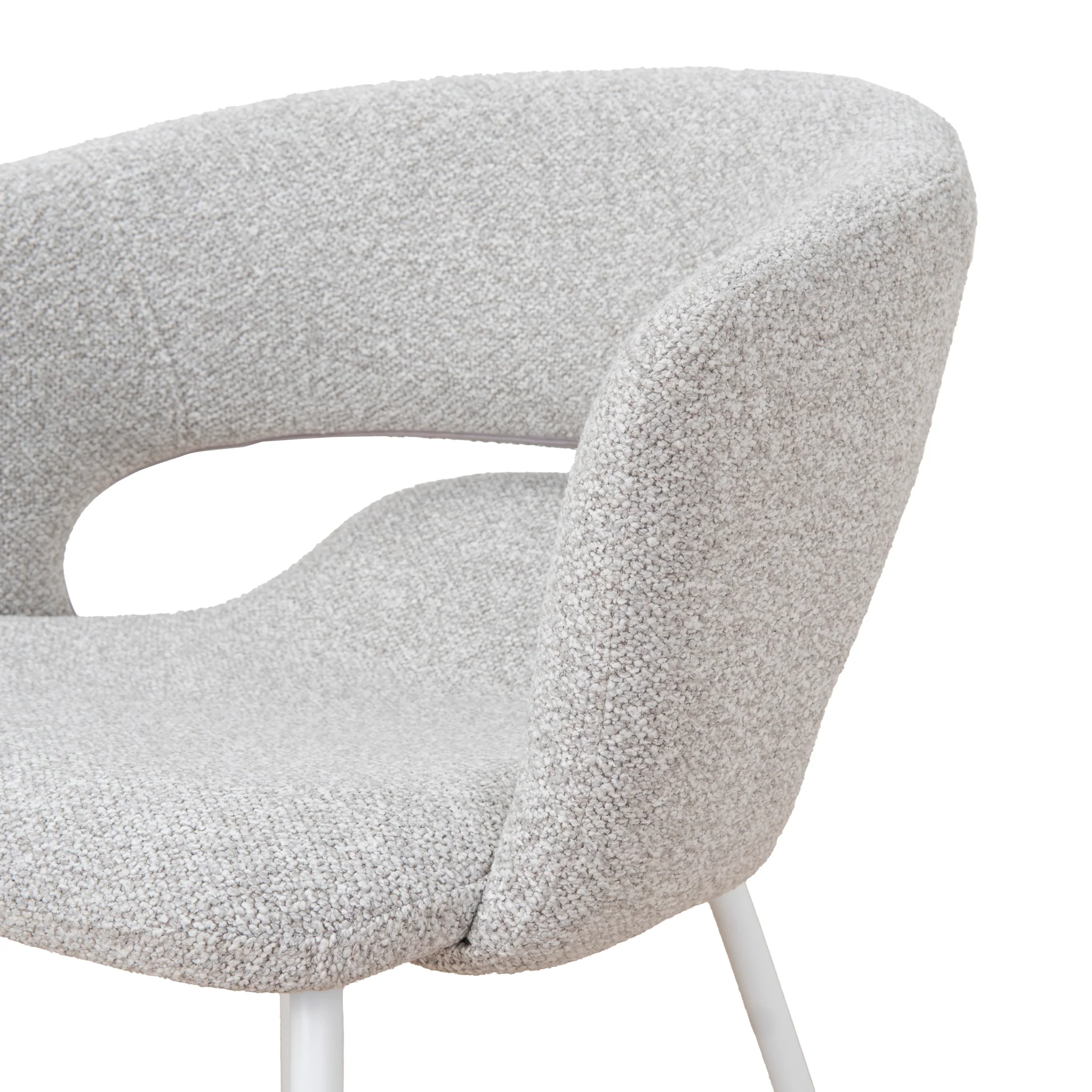 CDC10193-FH White Dining Chair - Clay Grey (Set of 2) - Image 10
