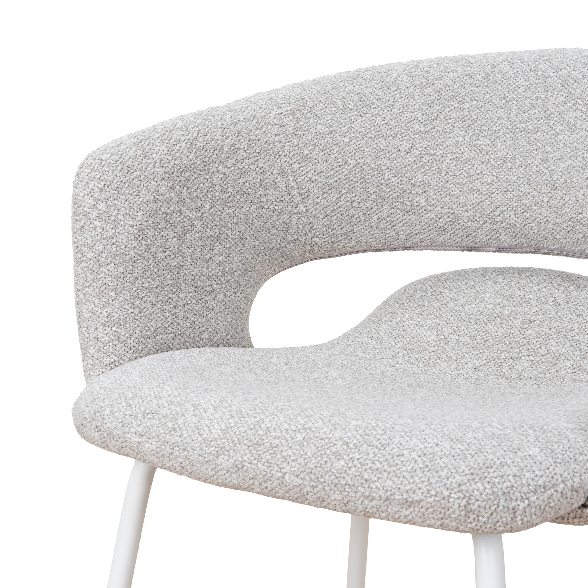 CDC10193-FH White Dining Chair - Clay Grey (Set of 2) - Image 12