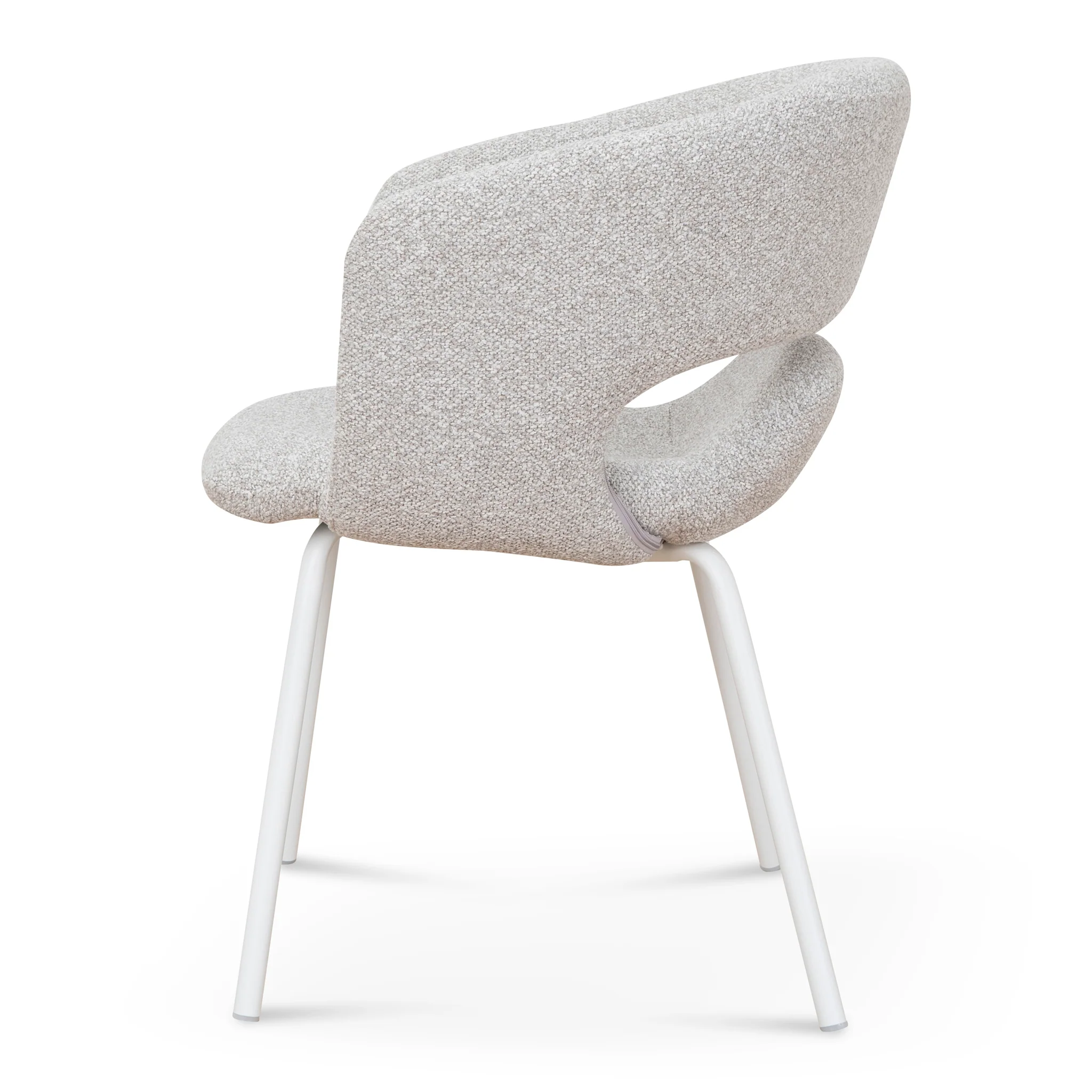CDC10193-FH White Dining Chair - Clay Grey (Set of 2) - Image 4