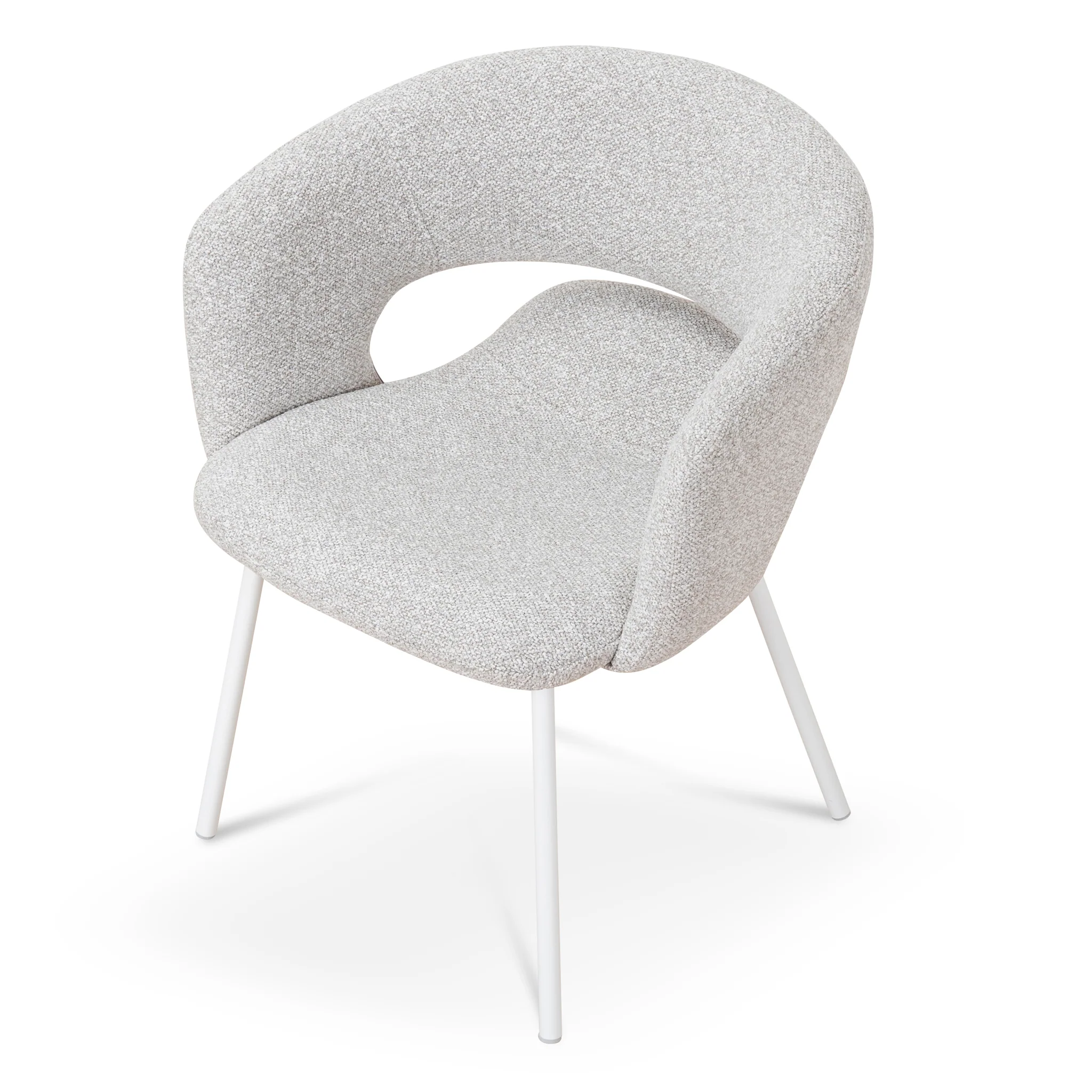 CDC10193-FH White Dining Chair - Clay Grey (Set of 2) - Image 7