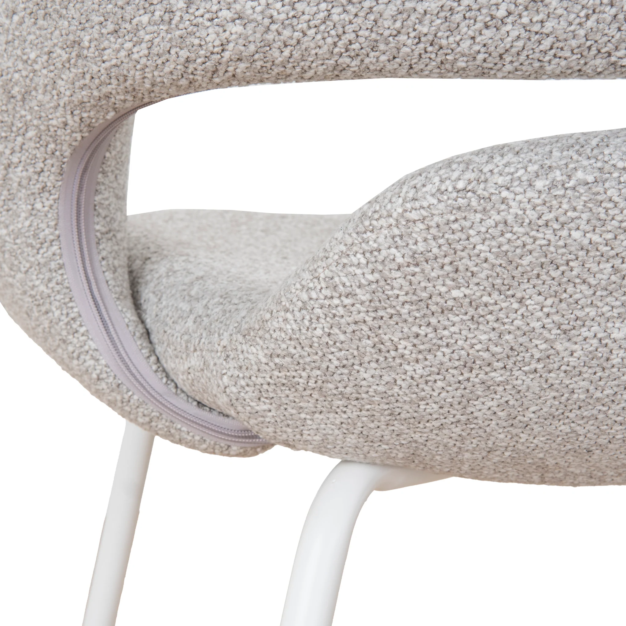 CDC10193-FH White Dining Chair - Clay Grey (Set of 2) - Image 9