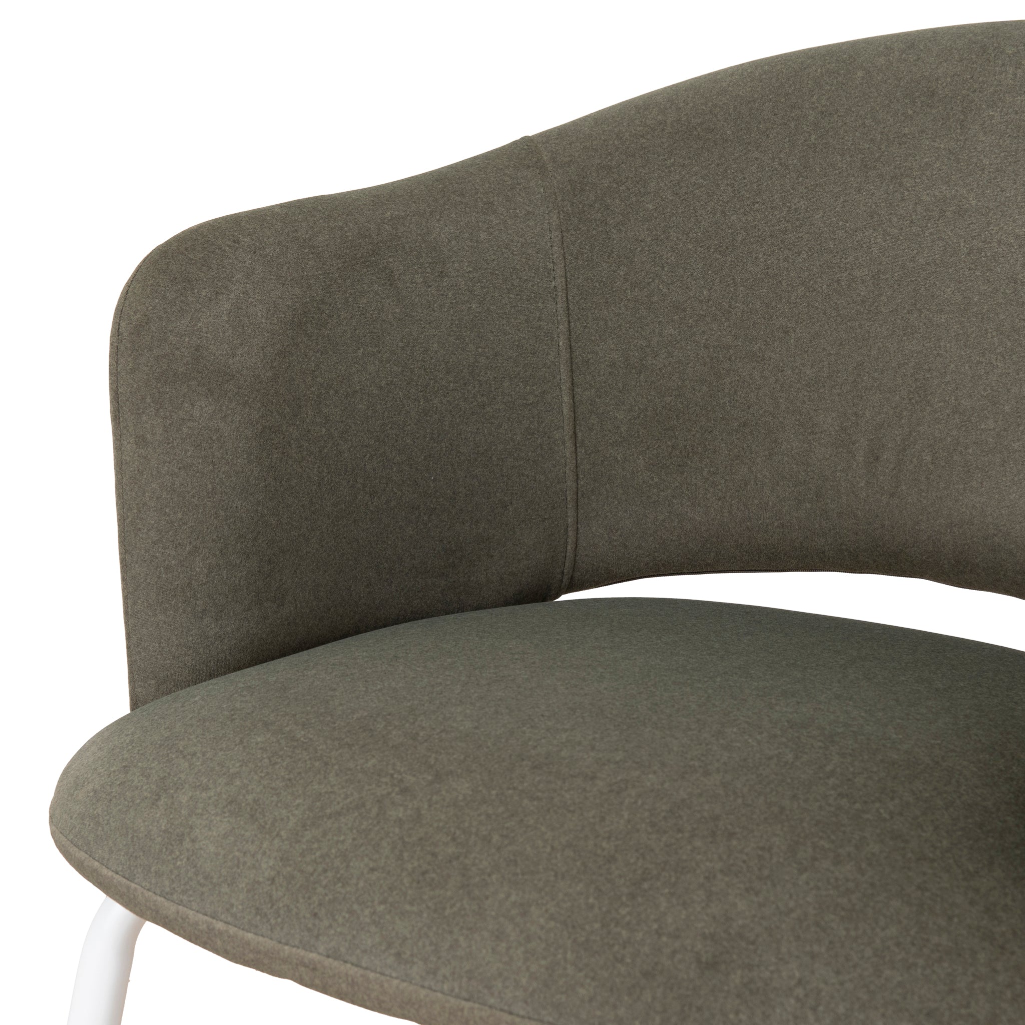 CDC10194-FH White Dining Chair - Dark Moss Green (Set of 2) - Image 11