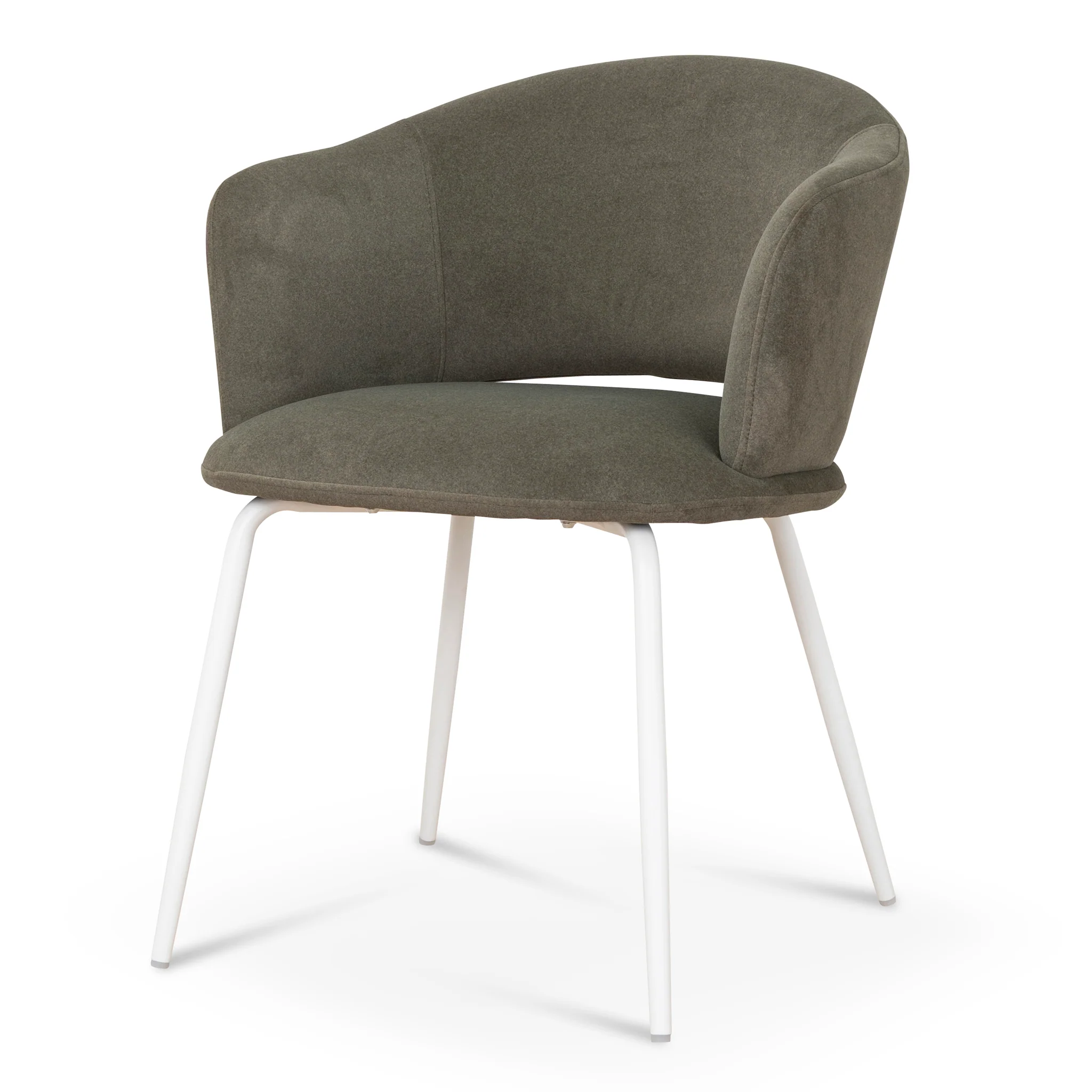 CDC10194-FH White Dining Chair - Dark Moss Green (Set of 2) - Image 3
