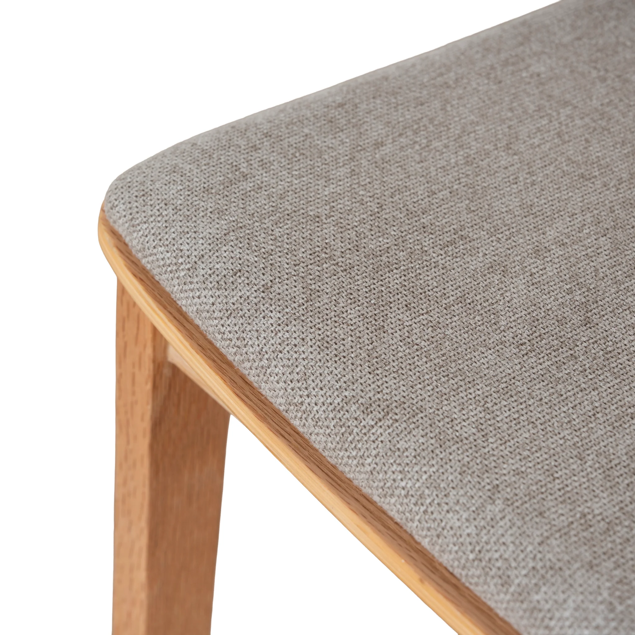 CDC10291-SD Natural Dining Chair - Grey Seat (Set of 2) - Image 13