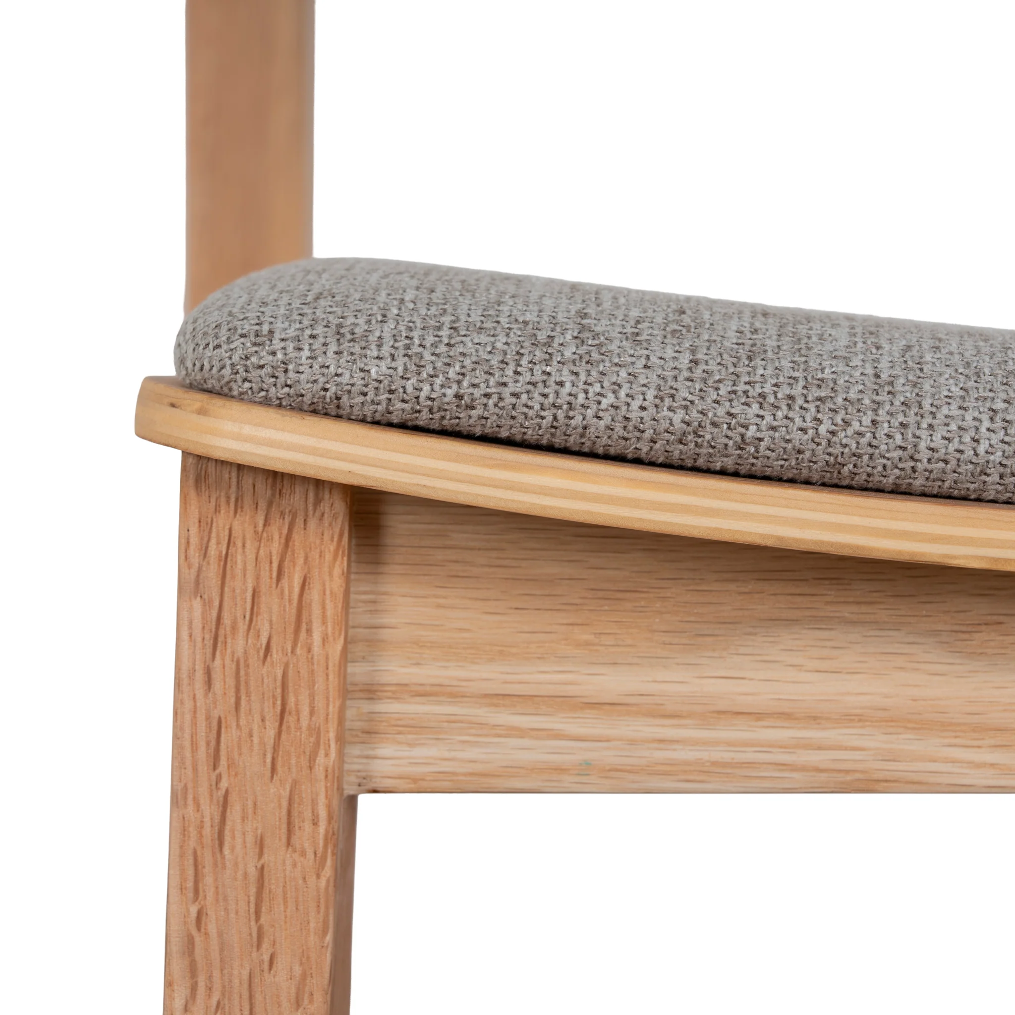 CDC10291-SD Natural Dining Chair - Grey Seat (Set of 2) - Image 14