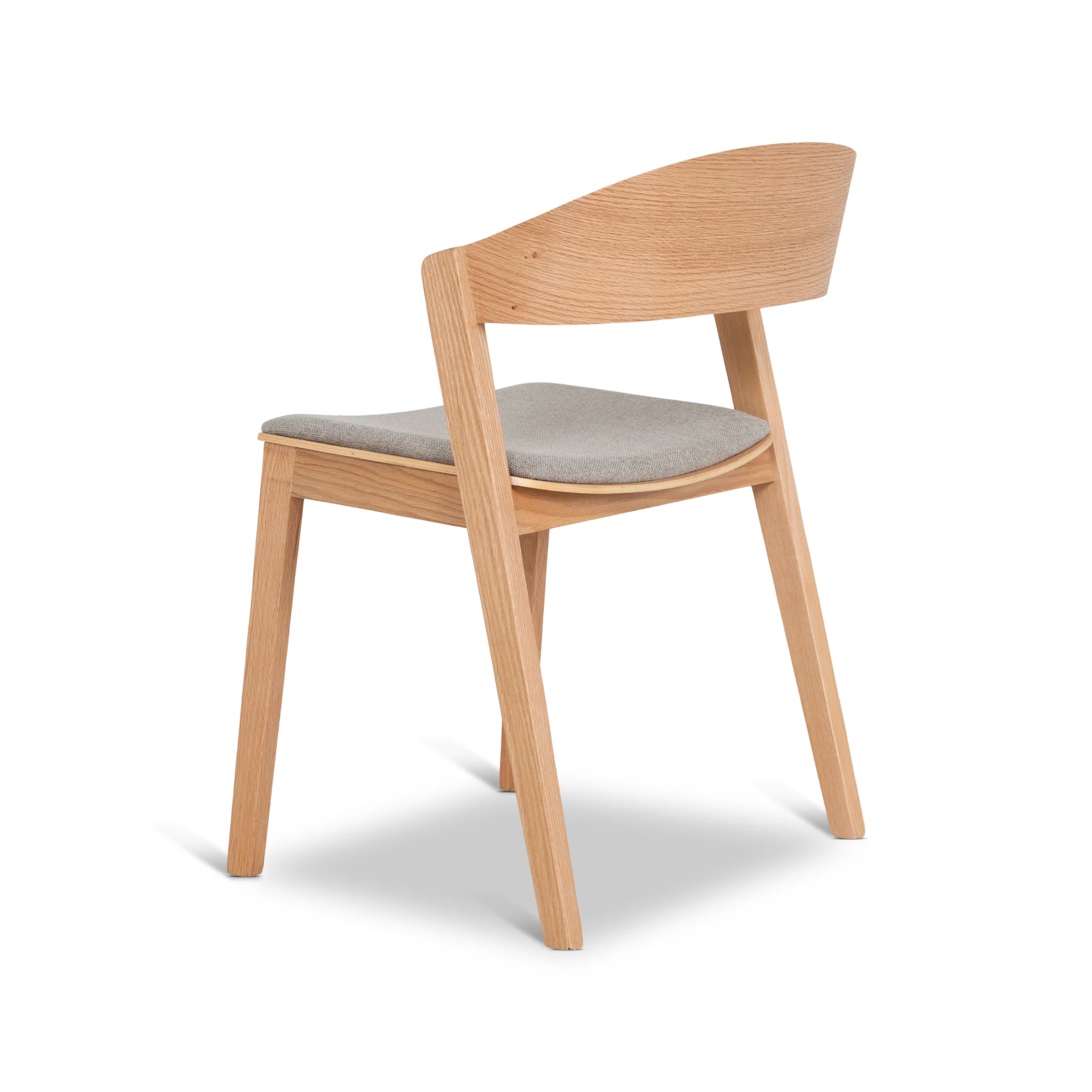 CDC10291-SD Natural Dining Chair - Grey Seat (Set of 2) - Image 5