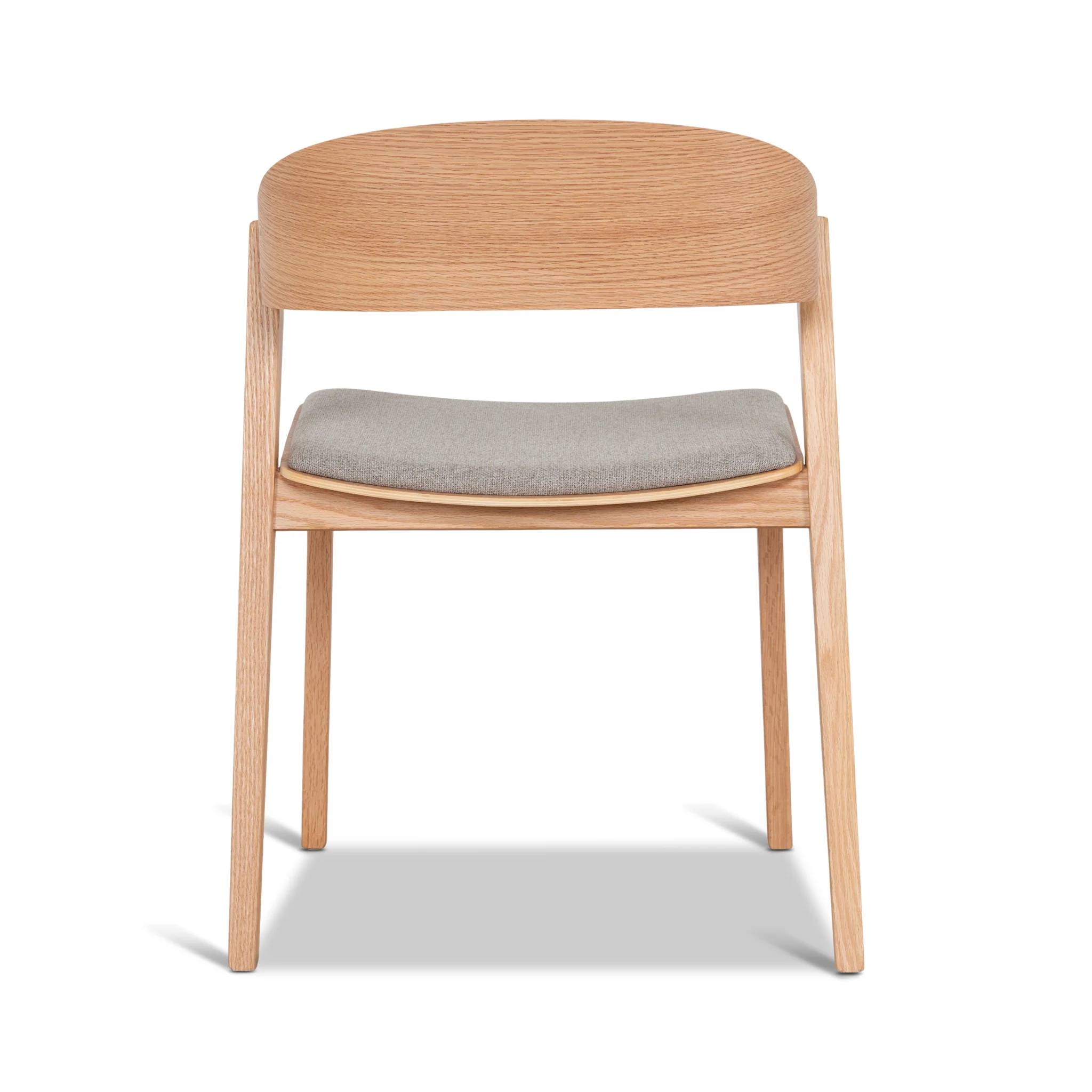 CDC10291-SD Natural Dining Chair - Grey Seat (Set of 2) - Image 6