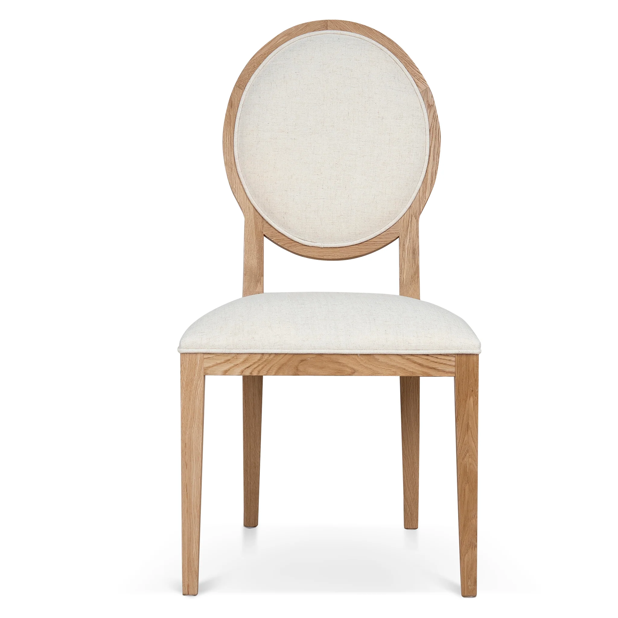 DC10562-LJ Natural Dining Chair - Dawn Beige (Set of 2) - Image 2