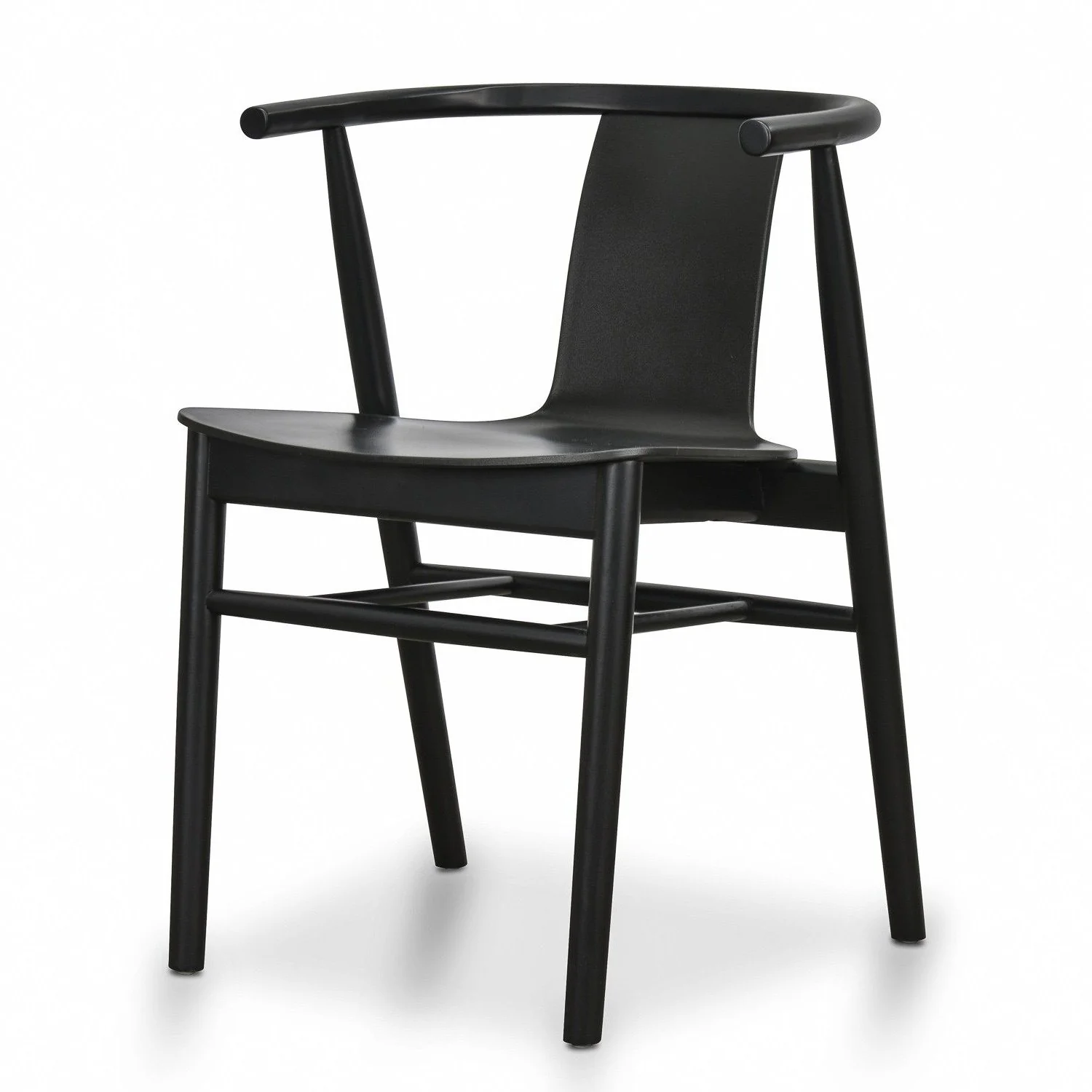 CDC673-SD Dining Chair - Black Shell - Black Seat (Set of 2) - Image 2
