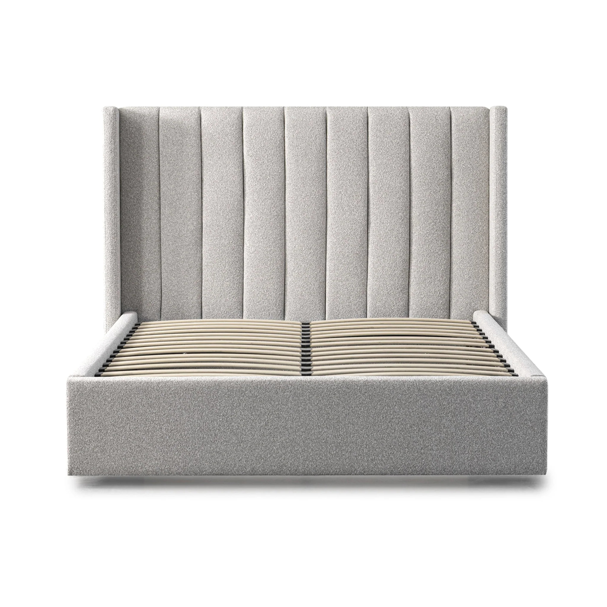 CBD10051-MI Queen Bed Frame - Wide Base in Clay Grey - Image 6