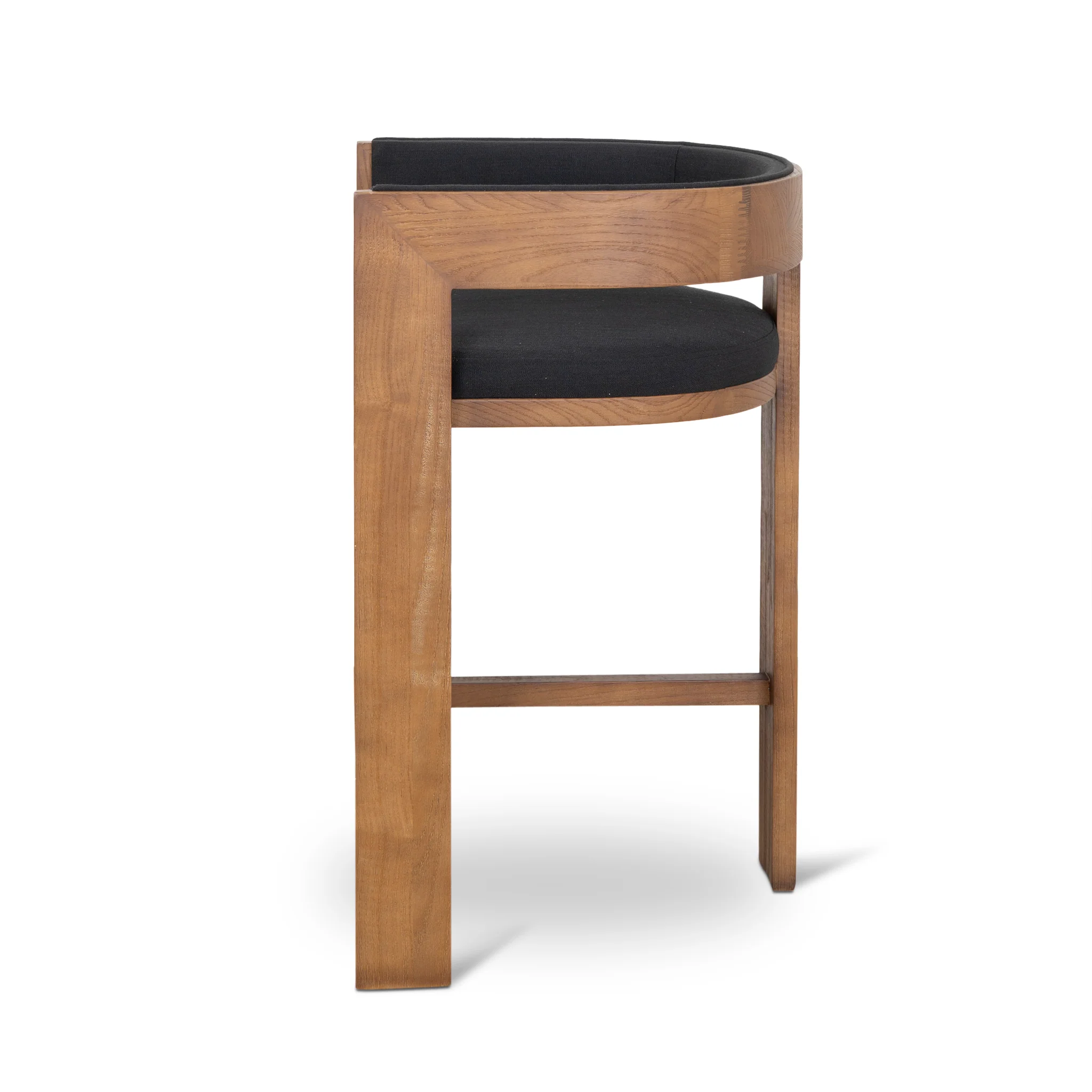CBS10157-LJ Brown ELM Barstool - Black - Image 3