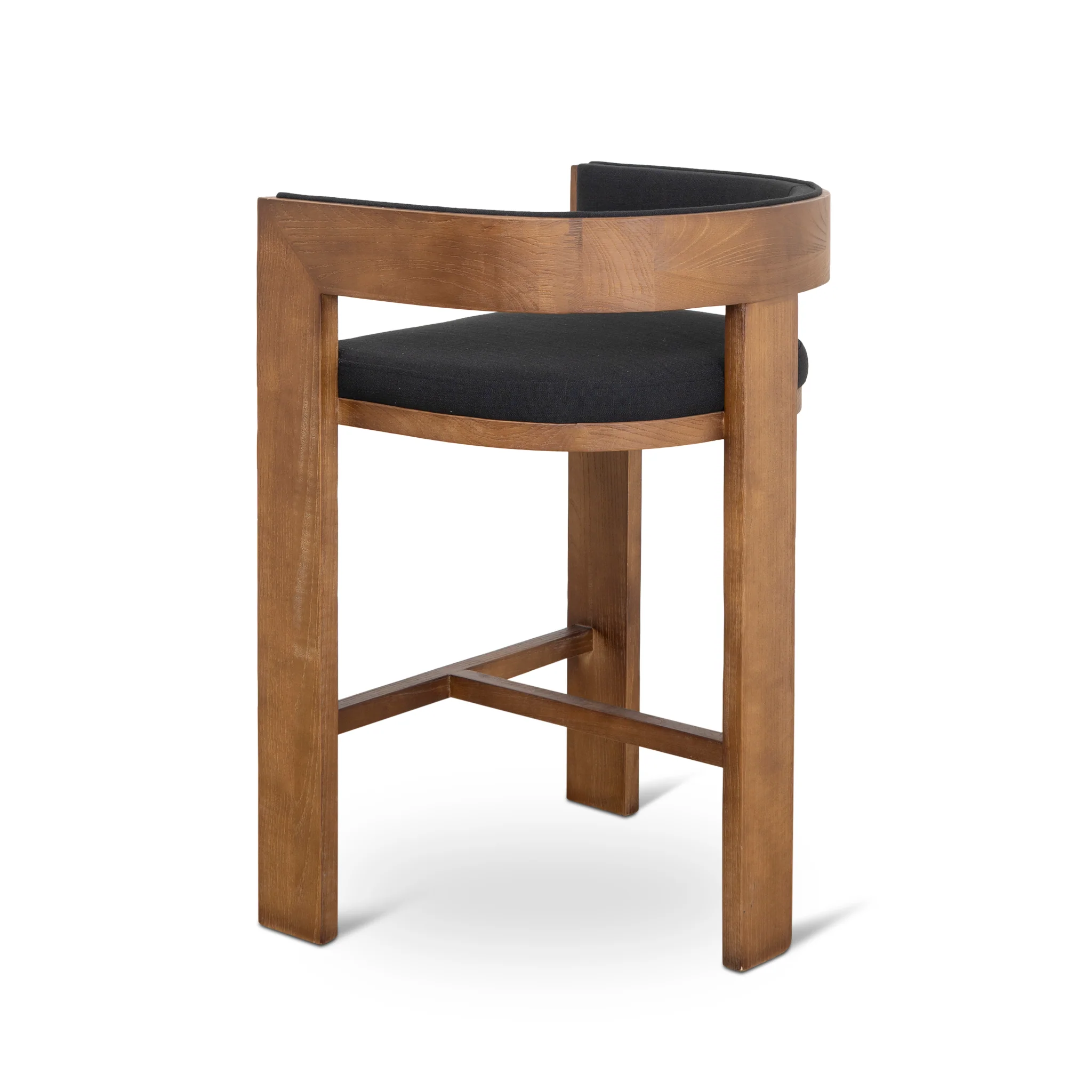 CBS10157-LJ Brown ELM Barstool - Black - Image 4