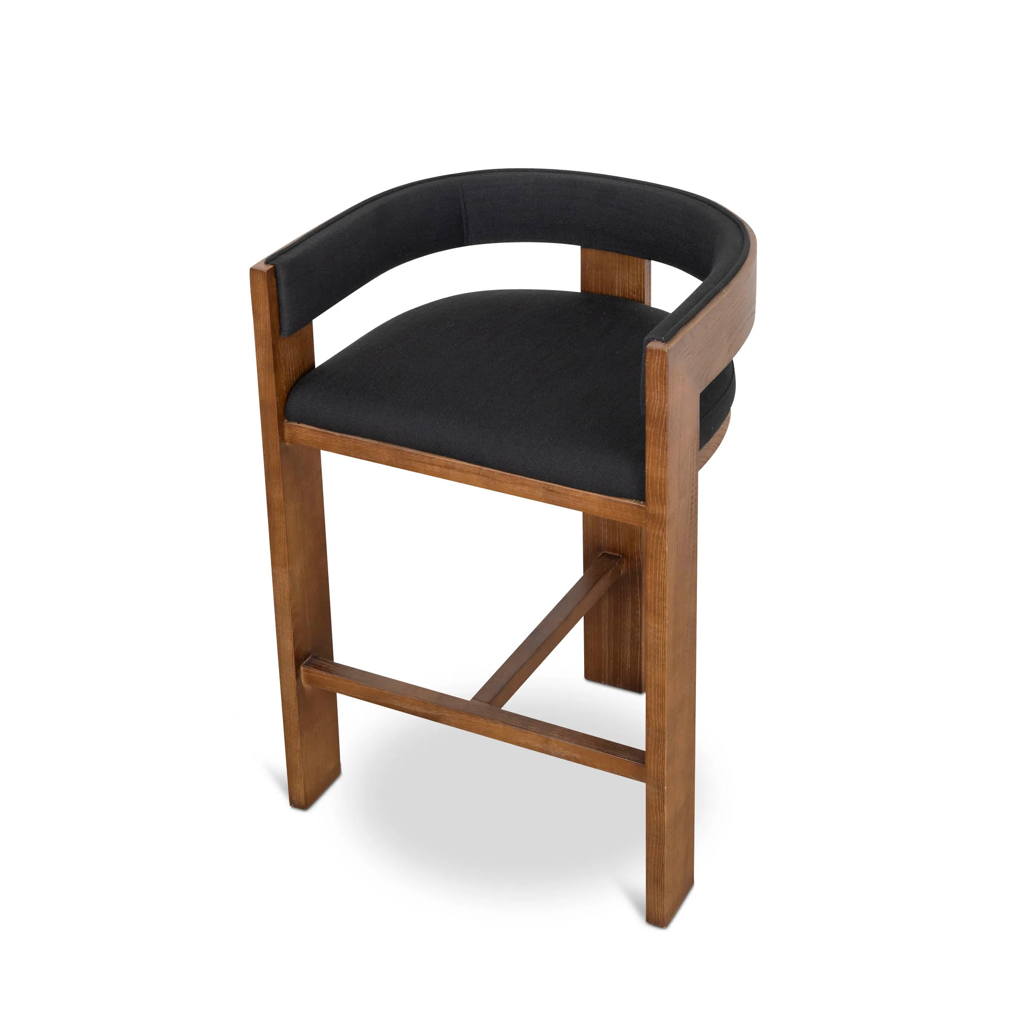 CBS10157-LJ Brown ELM Barstool - Black - Image 6