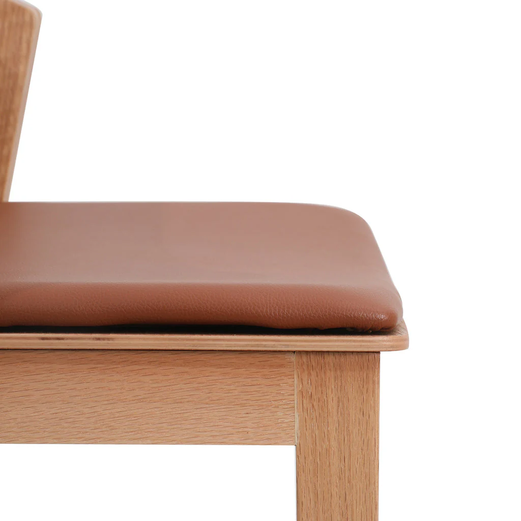Ex Display - CBS10292-SD Natural Bar Stool - Brown Seat - Image 7