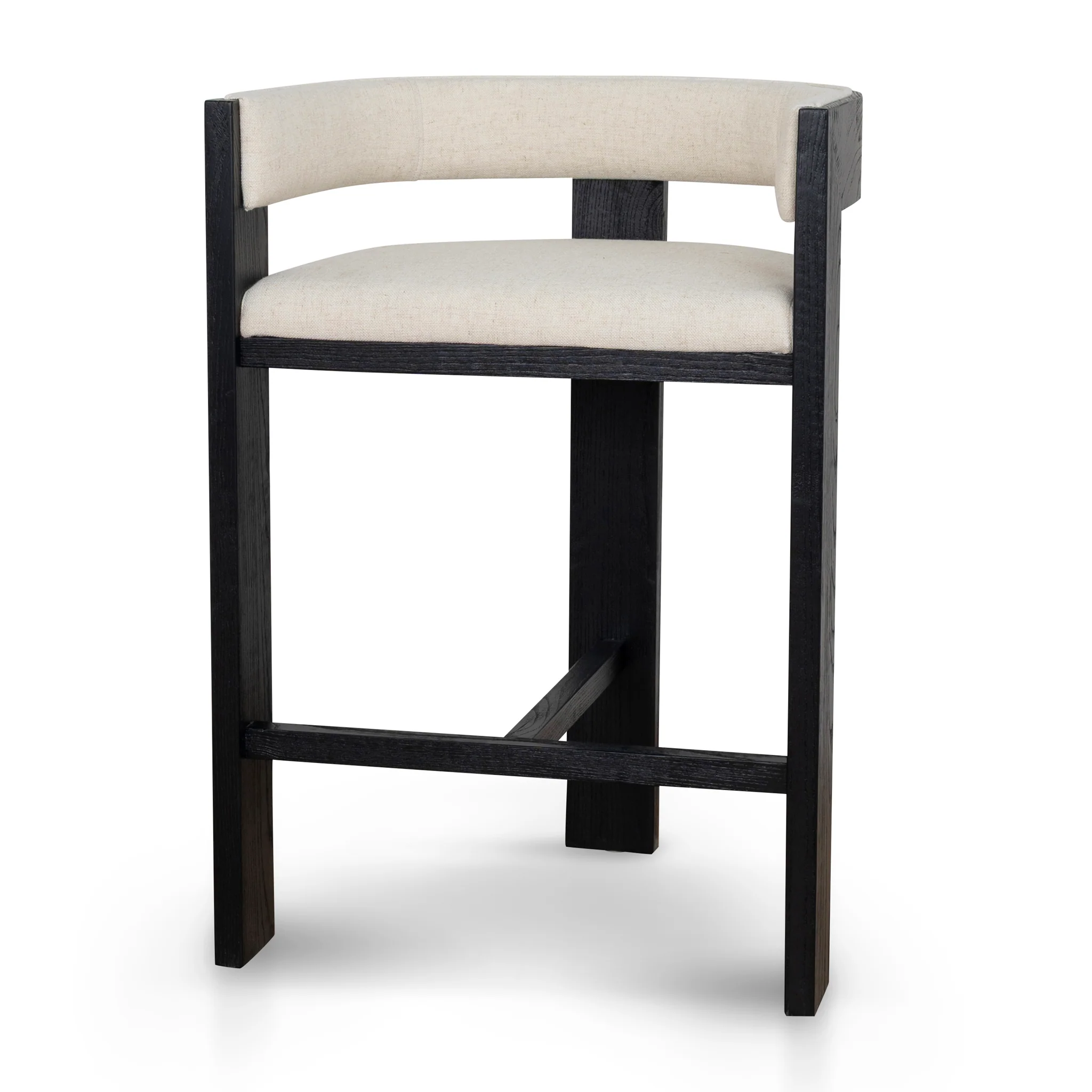 CBS10558-LJ Black ELM Barstool - Dawn Beige