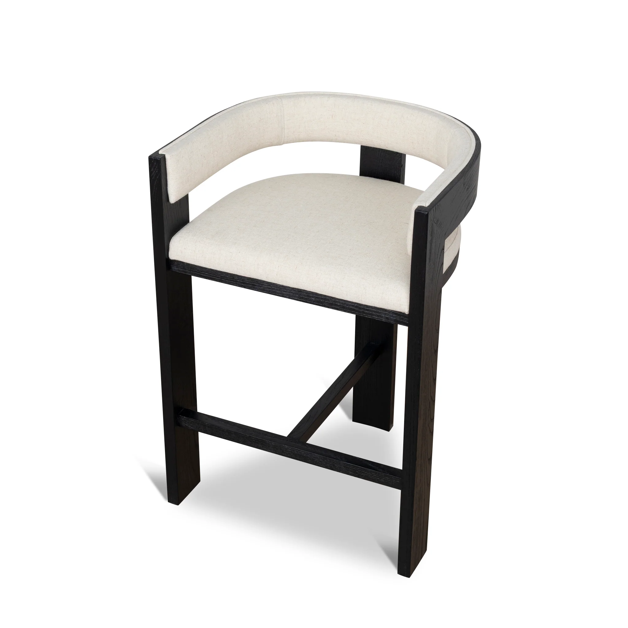 CBS10558-LJ Black ELM Barstool - Dawn Beige - Image 14
