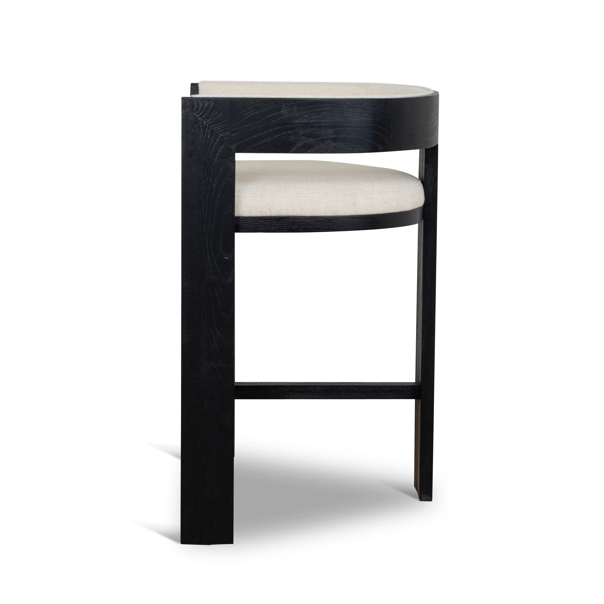 CBS10558-LJ Black ELM Barstool - Dawn Beige - Image 3