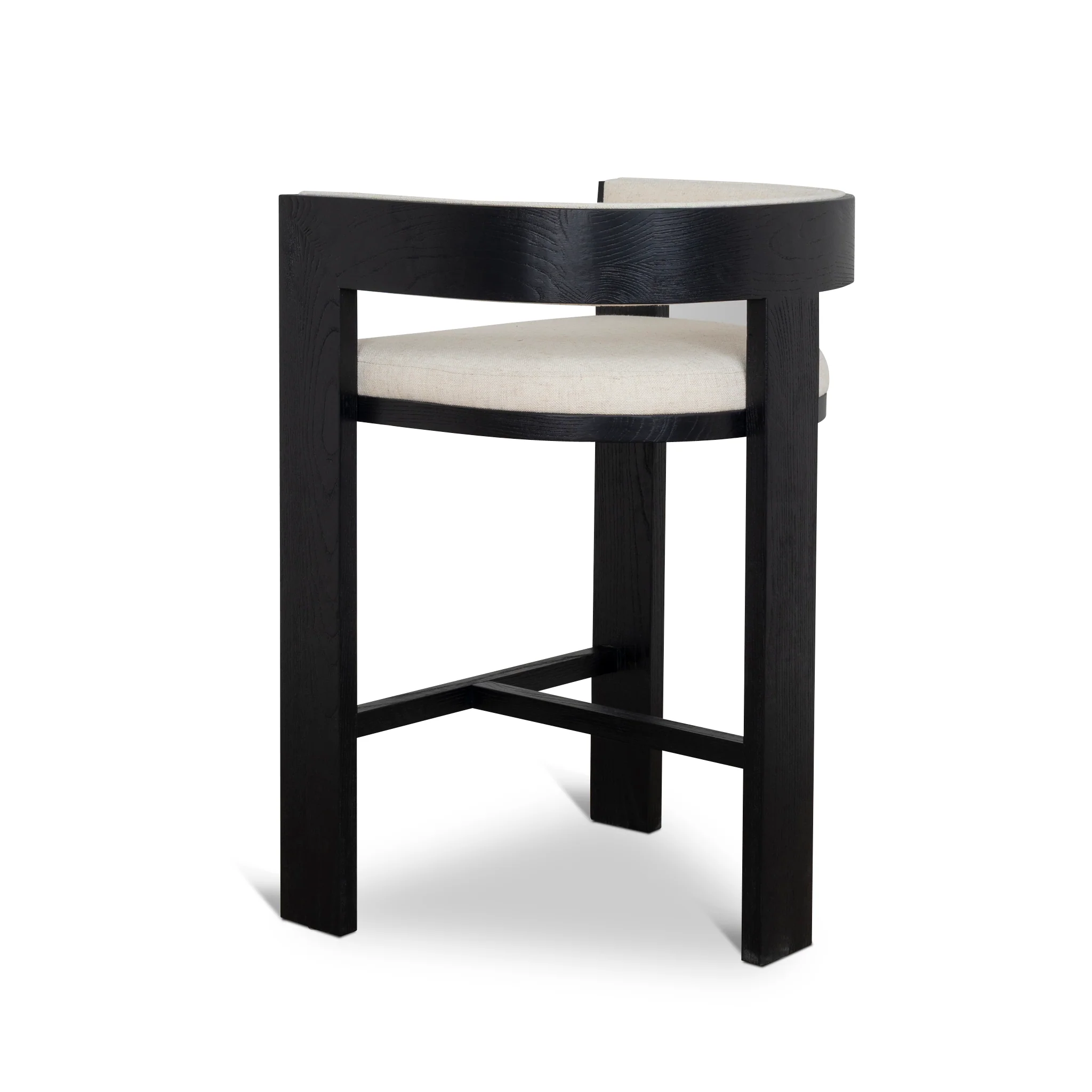 CBS10558-LJ Black ELM Barstool - Dawn Beige - Image 4