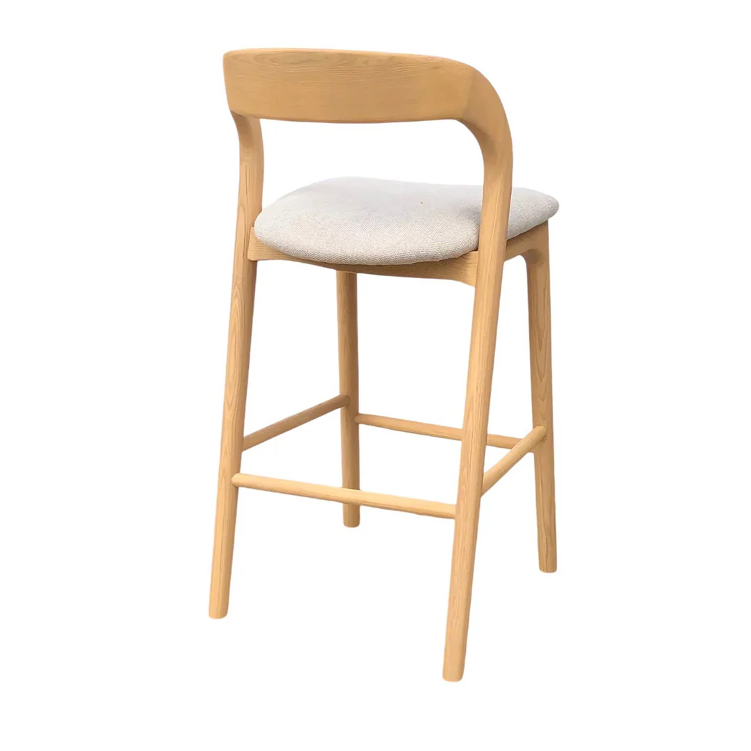 CBS10566-NX 65cm Natural Bar Stool - Naxos Beige - Image 2