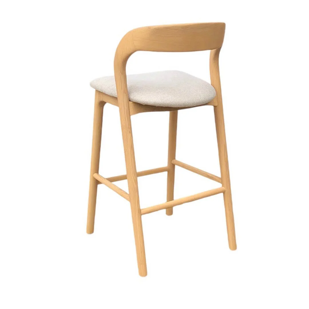 CBS10566-NX 65cm Natural Bar Stool - Naxos Beige - Image 3