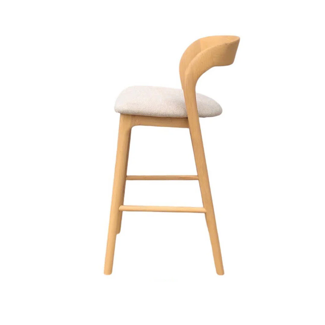 CBS10566-NX 65cm Natural Bar Stool - Naxos Beige - Image 4