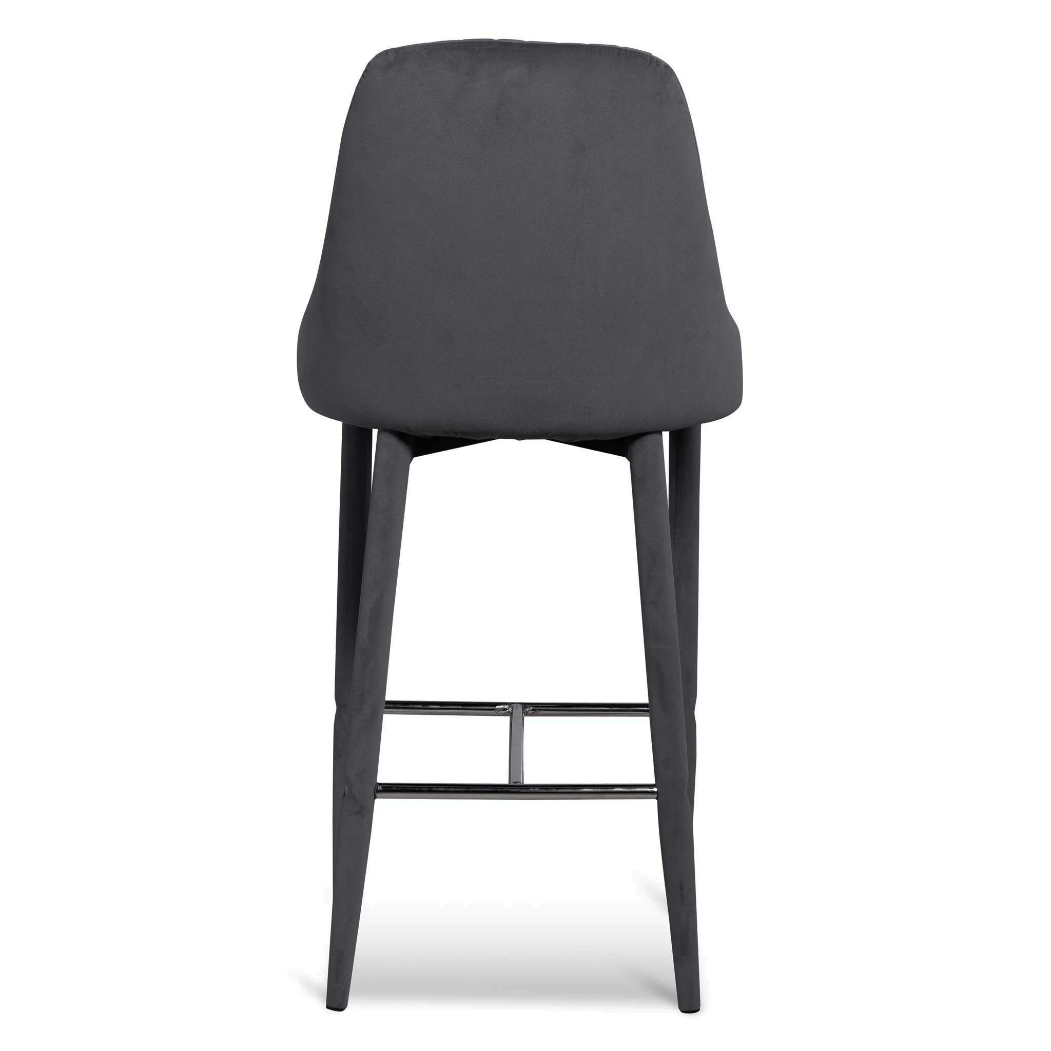 Ex Display - CBS6573-ST 65cm Bar Stool - Grey Velvet - Image 5